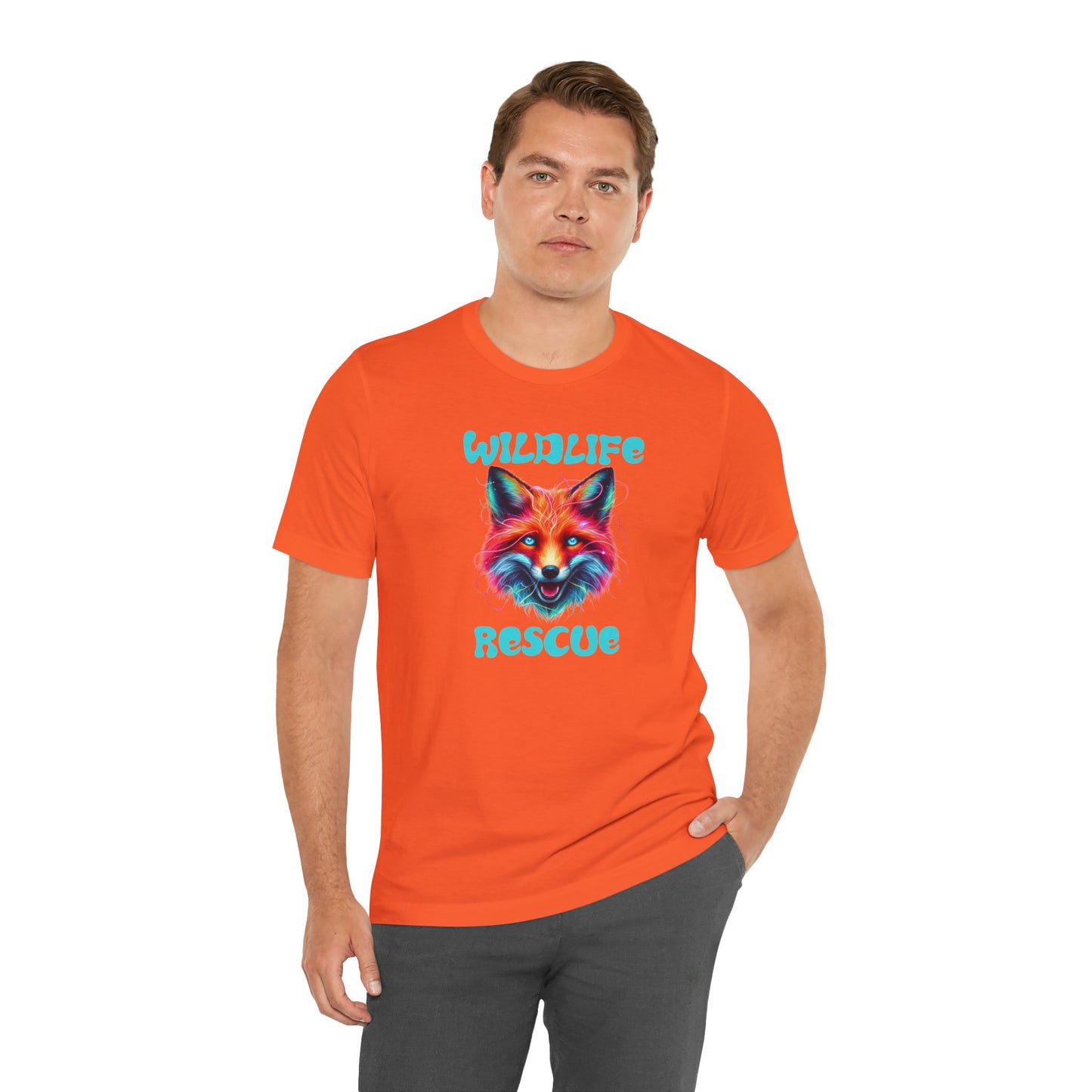 WildLife Rescue Neon Fox Tee - Four More Paws