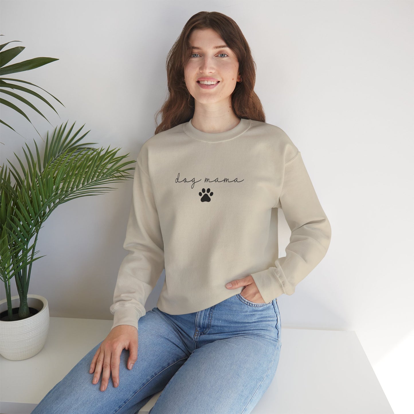 Dog Mama Unisex Heavy Blend™ Crewneck Sweatshirt