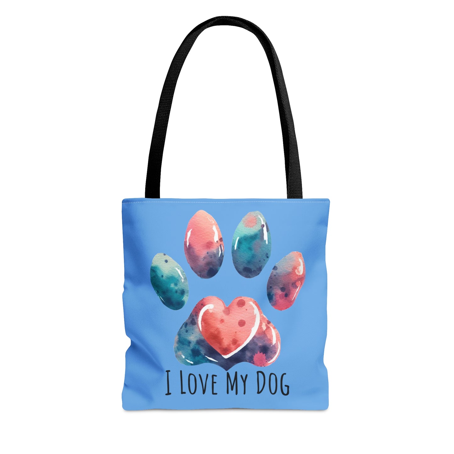 I love My Dog Floral Tote Bag for Dog Mom