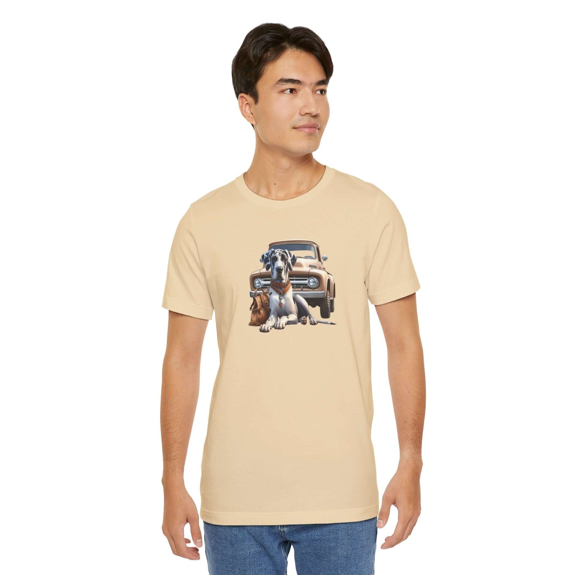 Vintage Harlequin TruckVintage Harlequin TruckVintage Harlequin TruckThis classic unisex jersey short sleeve tee fits like a well-loved favorite. Soft cotton and quality print make users fall in love with it over and over again. These t-shirts have-ribbed