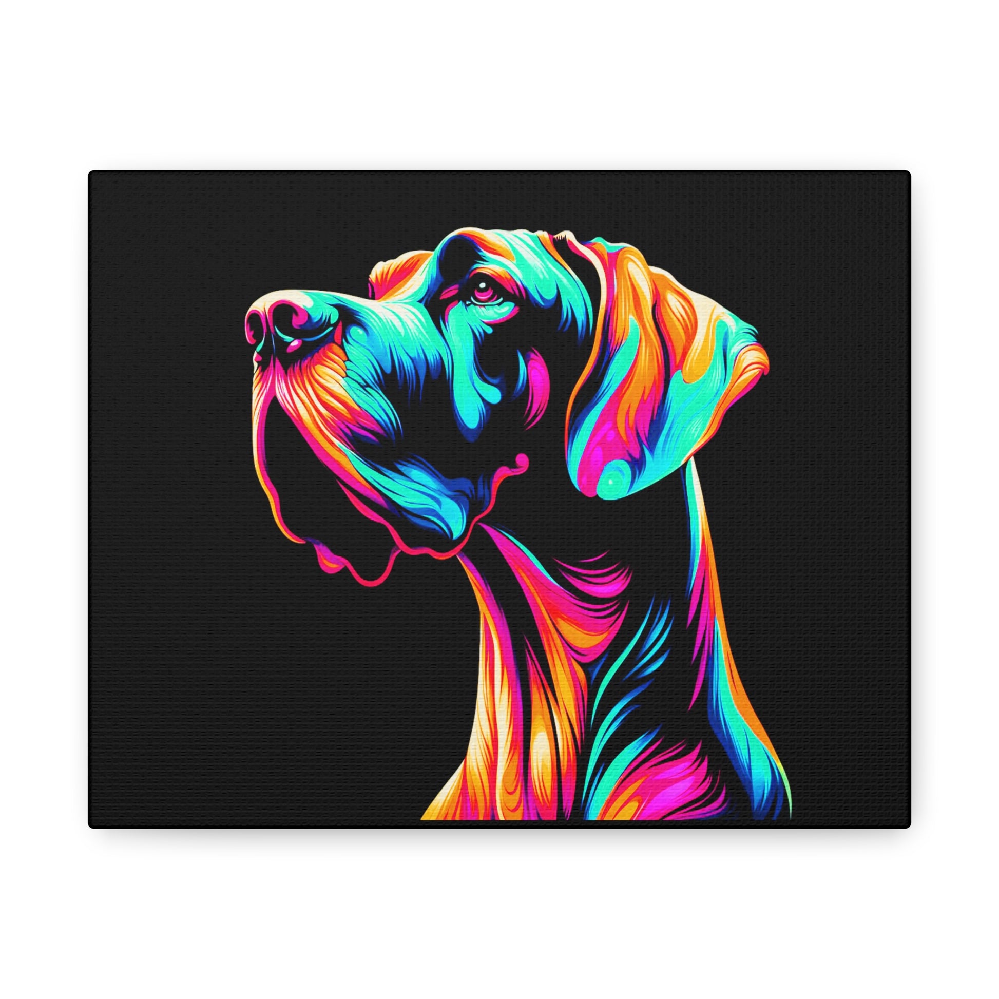 Neon Great Dane Wall Decor 