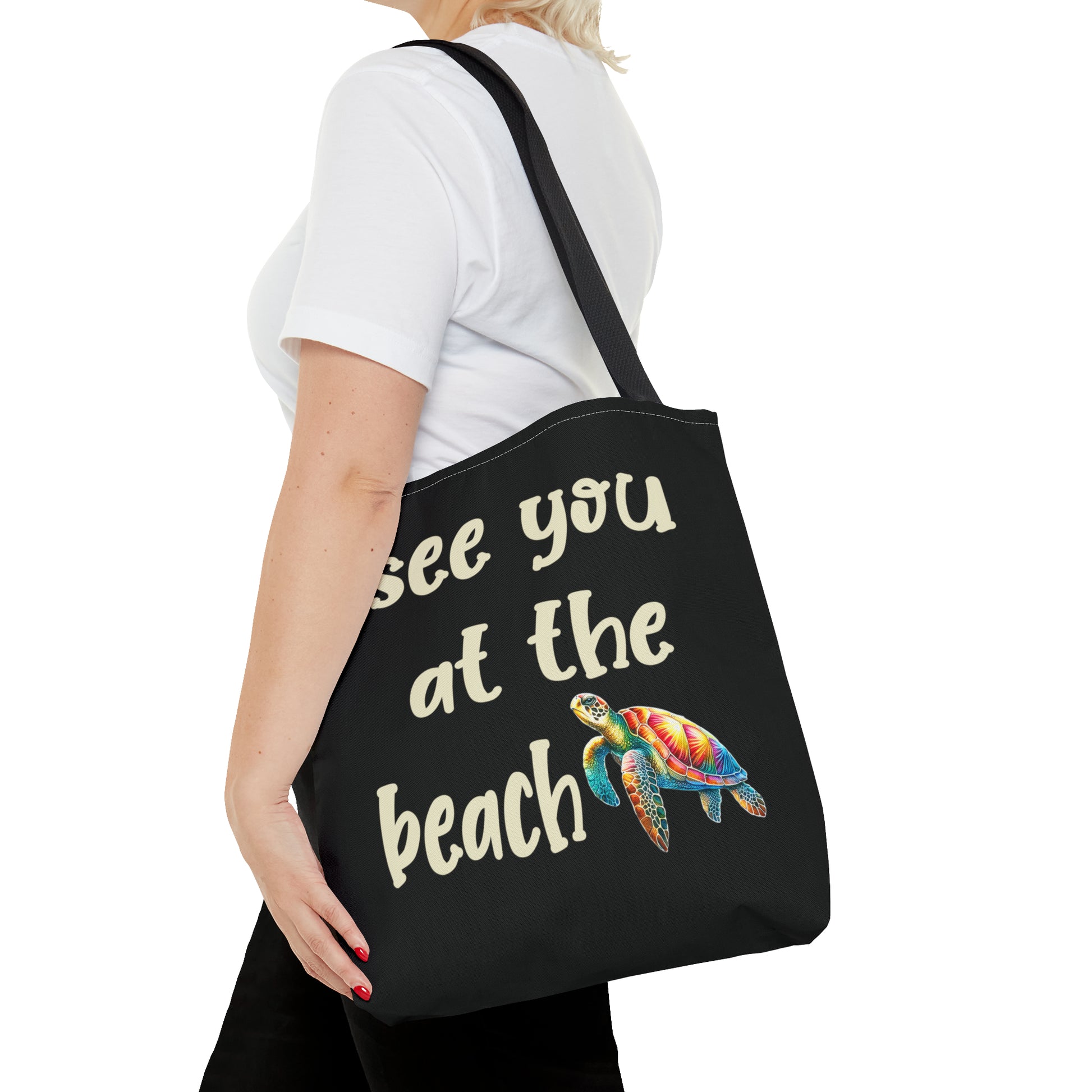 Sea Turtle Beach Bag Tote - Four More Paws