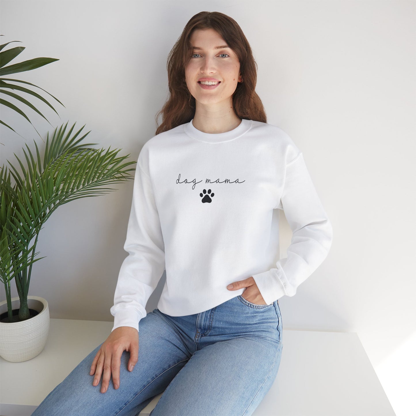 Dog Mama Unisex Heavy Blend™ Crewneck Sweatshirt