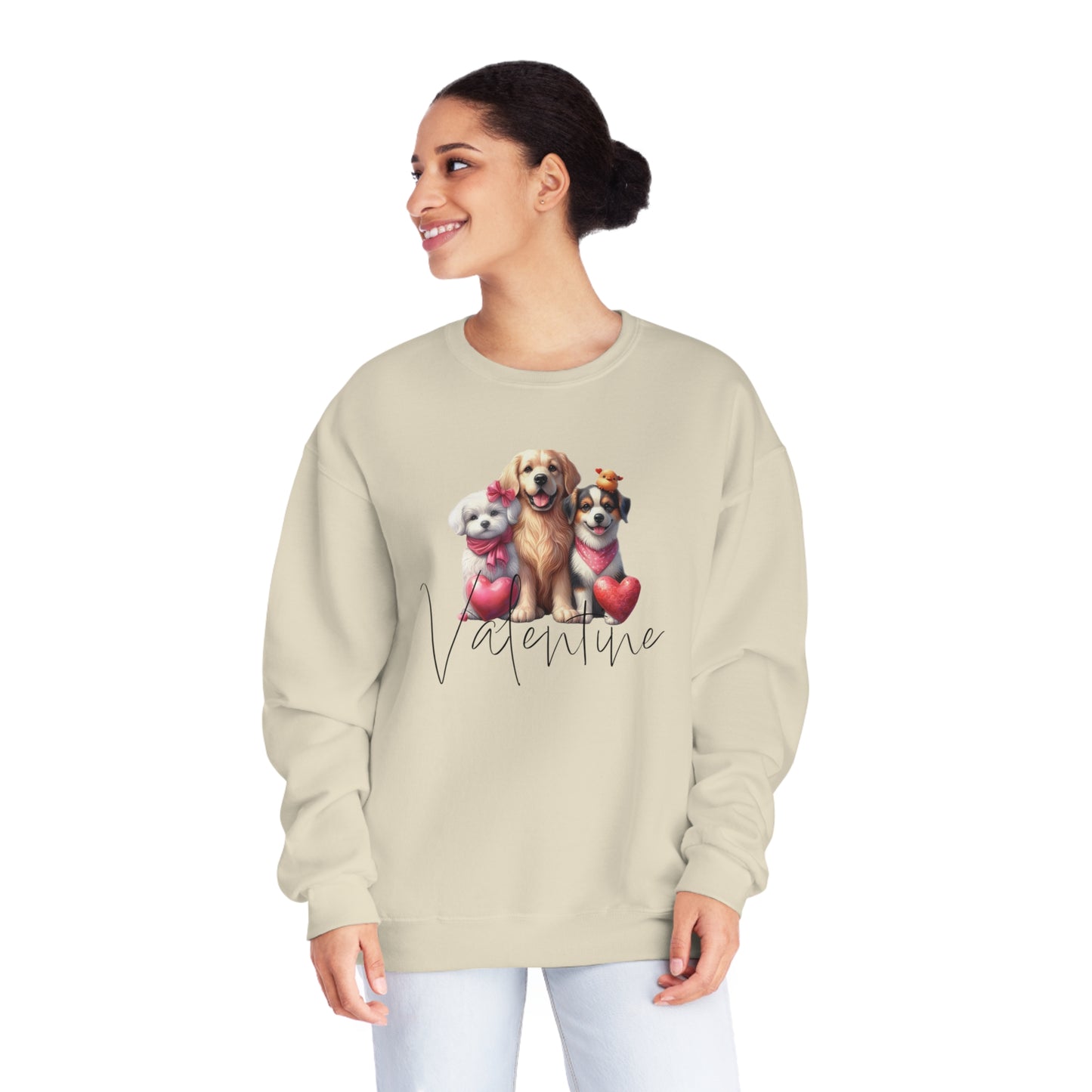 Dog Mama Sweatshirt, Valentine Lovely Dog Sweatshirt, Dogs Be My Valentine, Dog Lover Sweatshirt, Gift For Lover, Dog Mom Sweatshirt