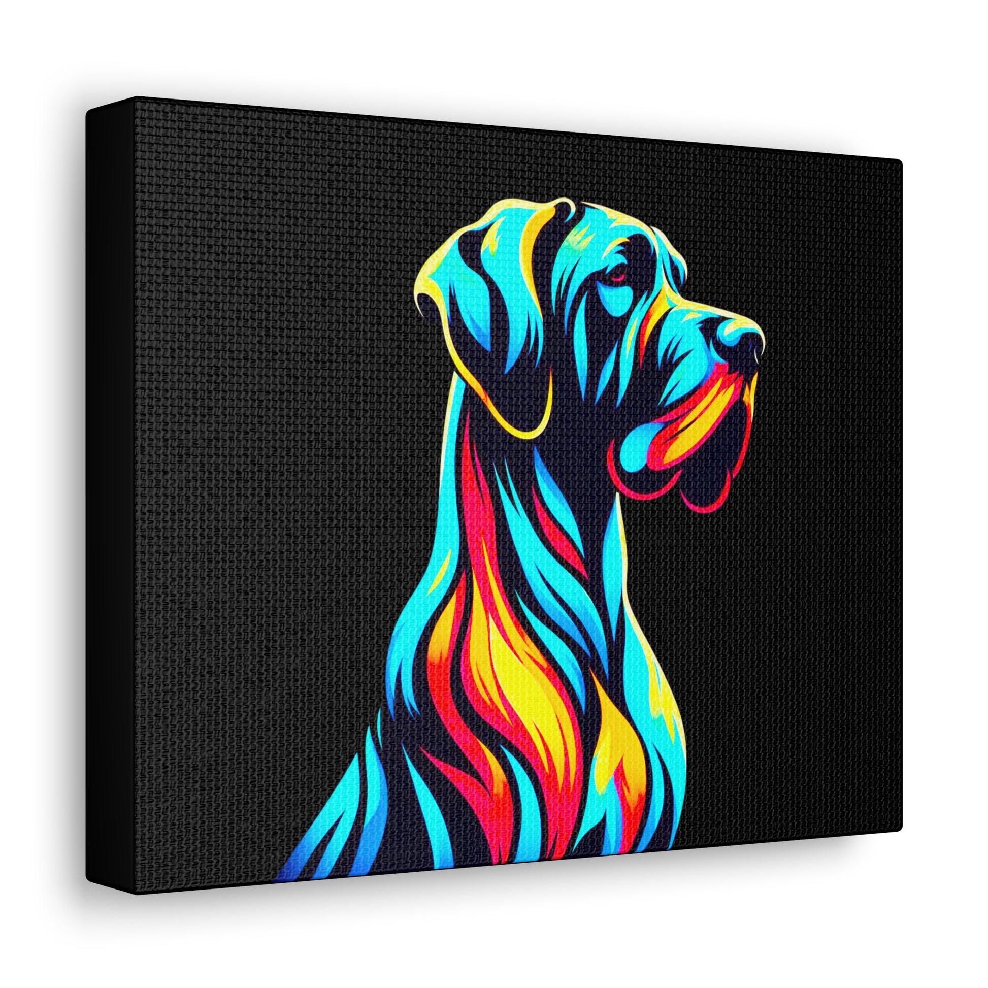 Neon Great Dane Wall Decor - Four More Paws