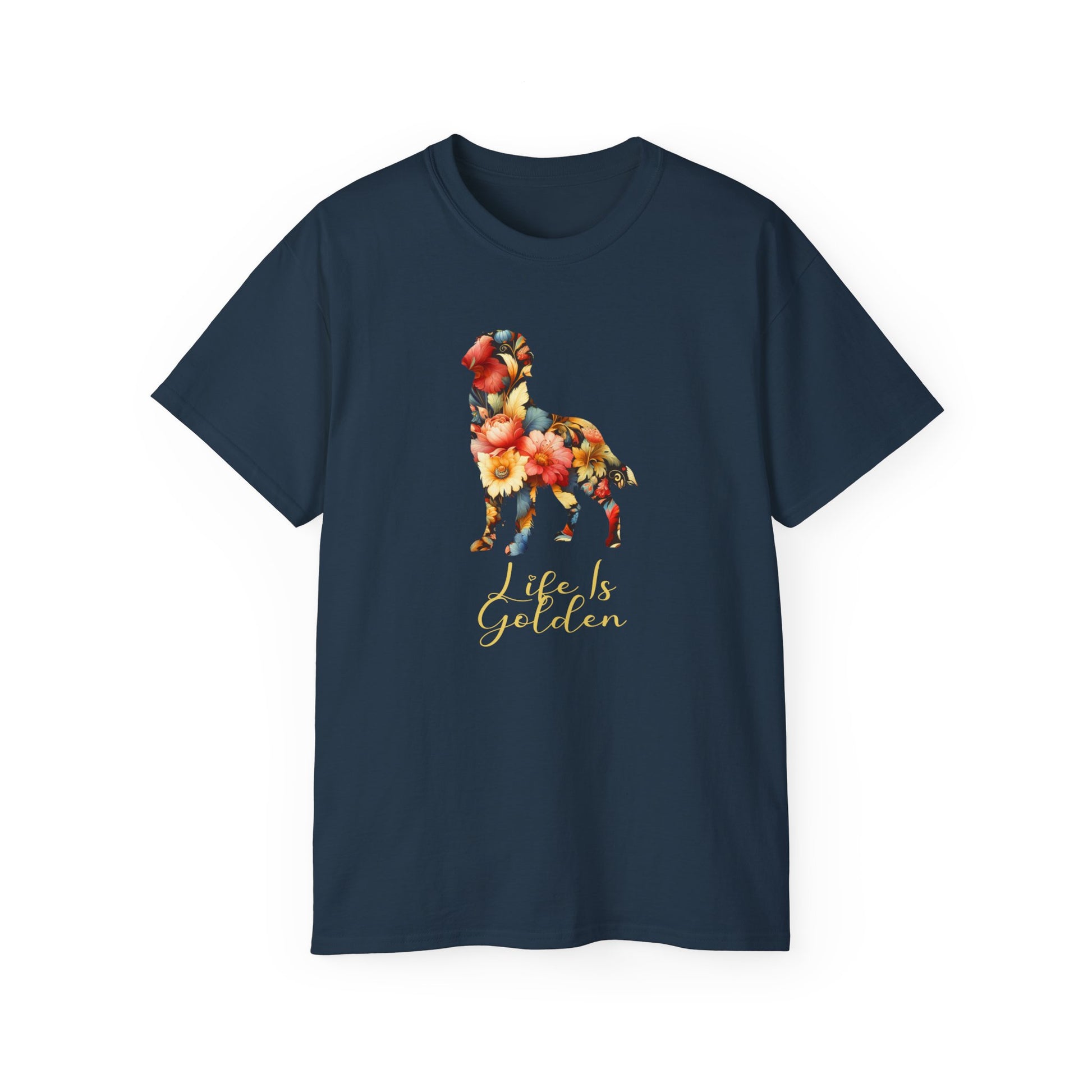 Life is Golden Floral Tee - Four More Paws