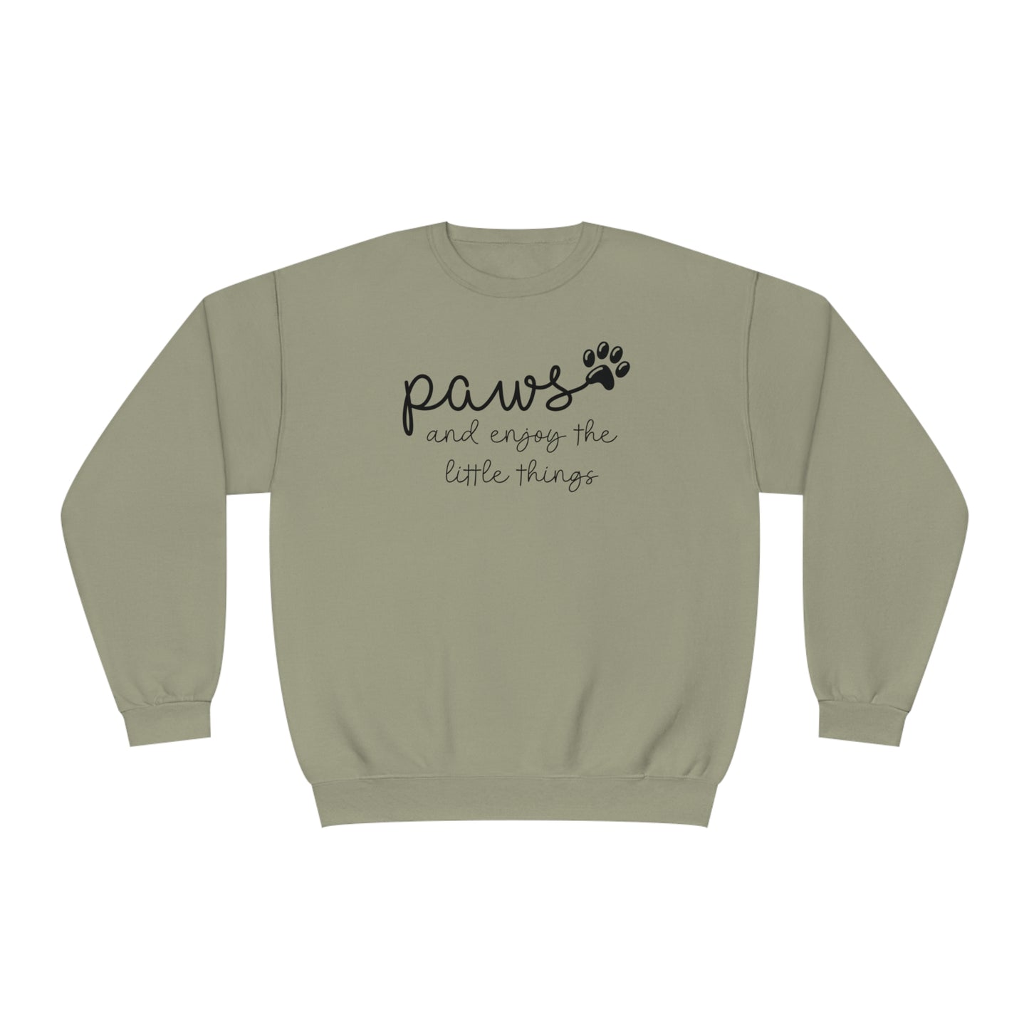 Paws and Enjoy The Little Things Unisex NuBlend® Crewneck Sweatshirt