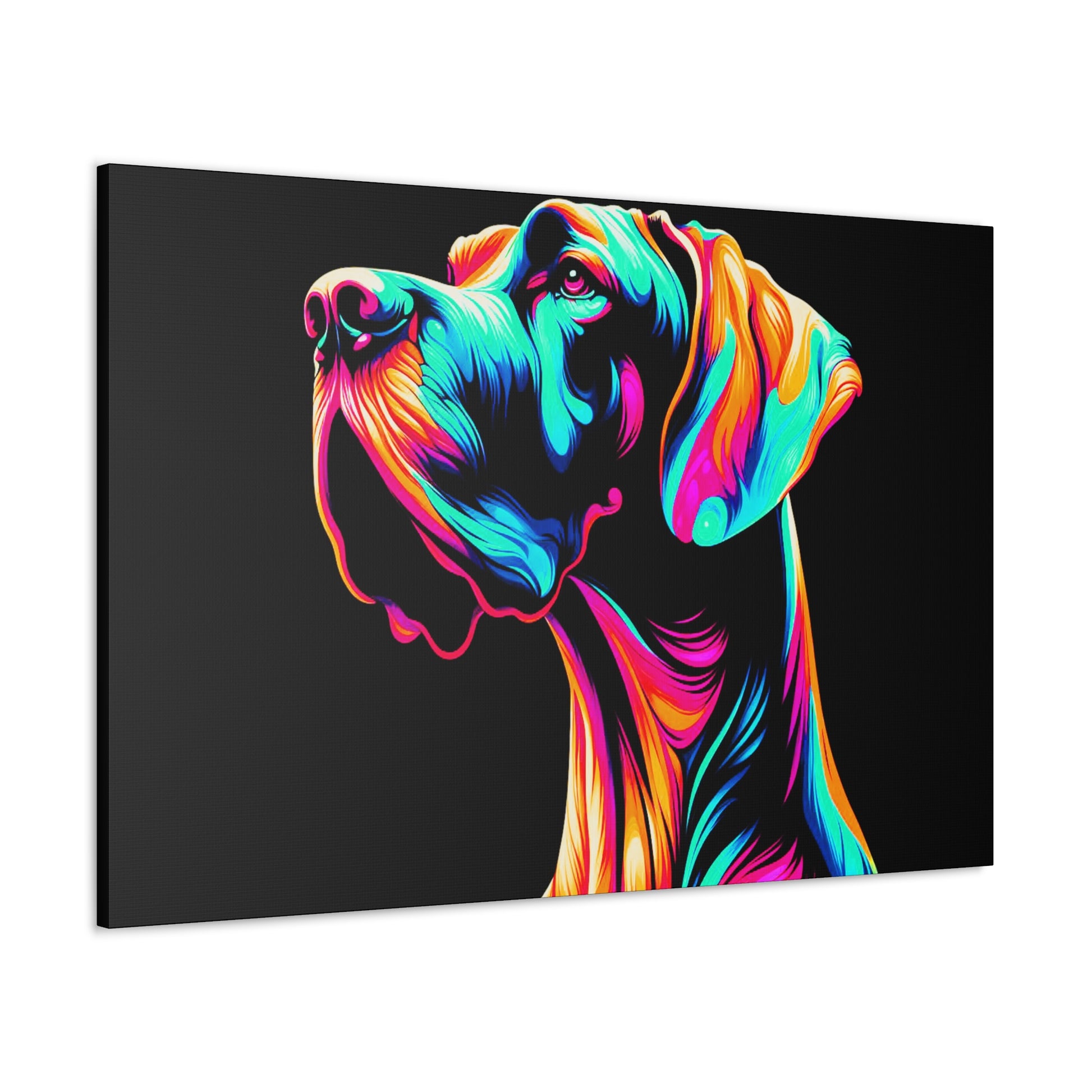 Neon Great Dane Wall Decor 