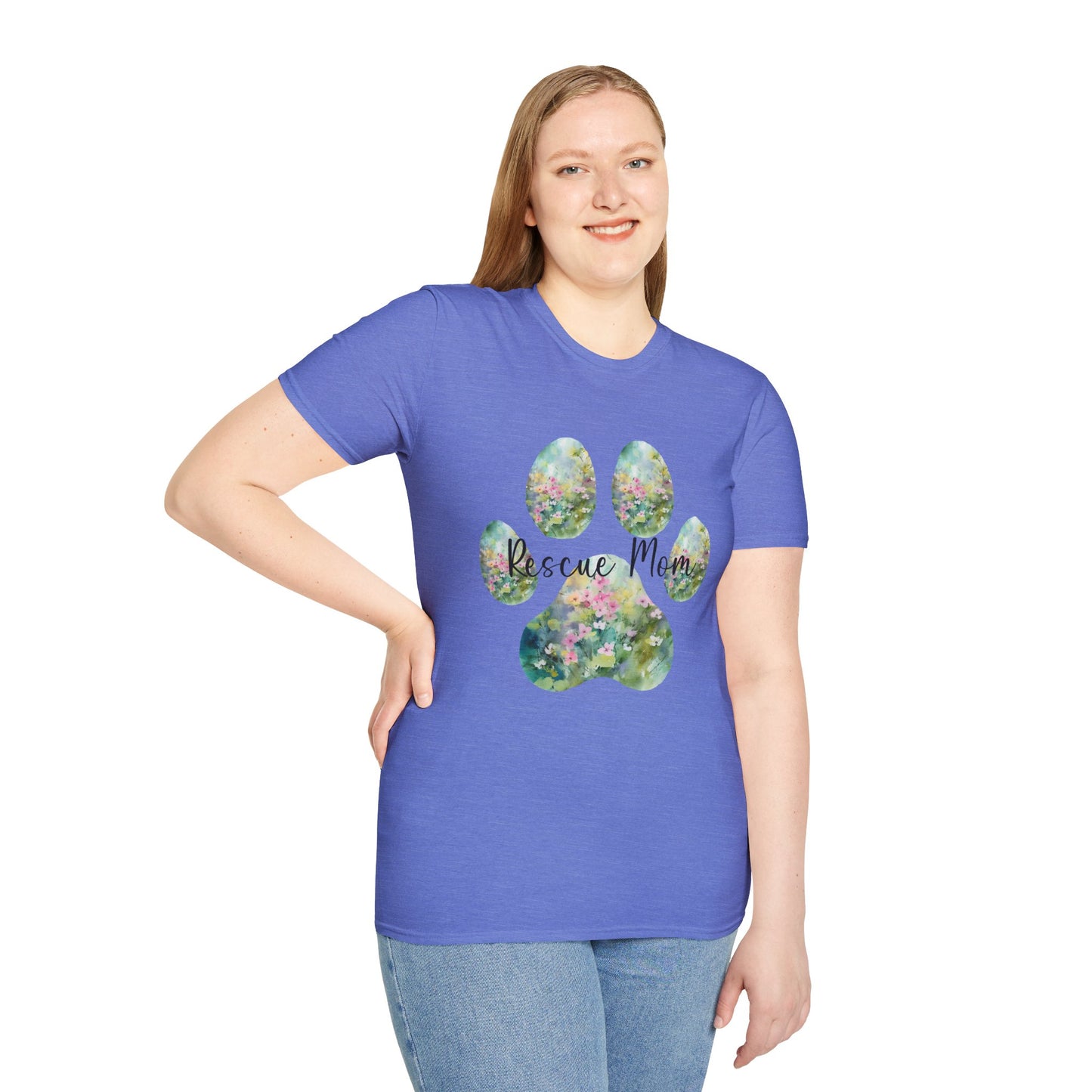 Rescue Mom Short Sleeve Unisex Softstyle T-Shirt