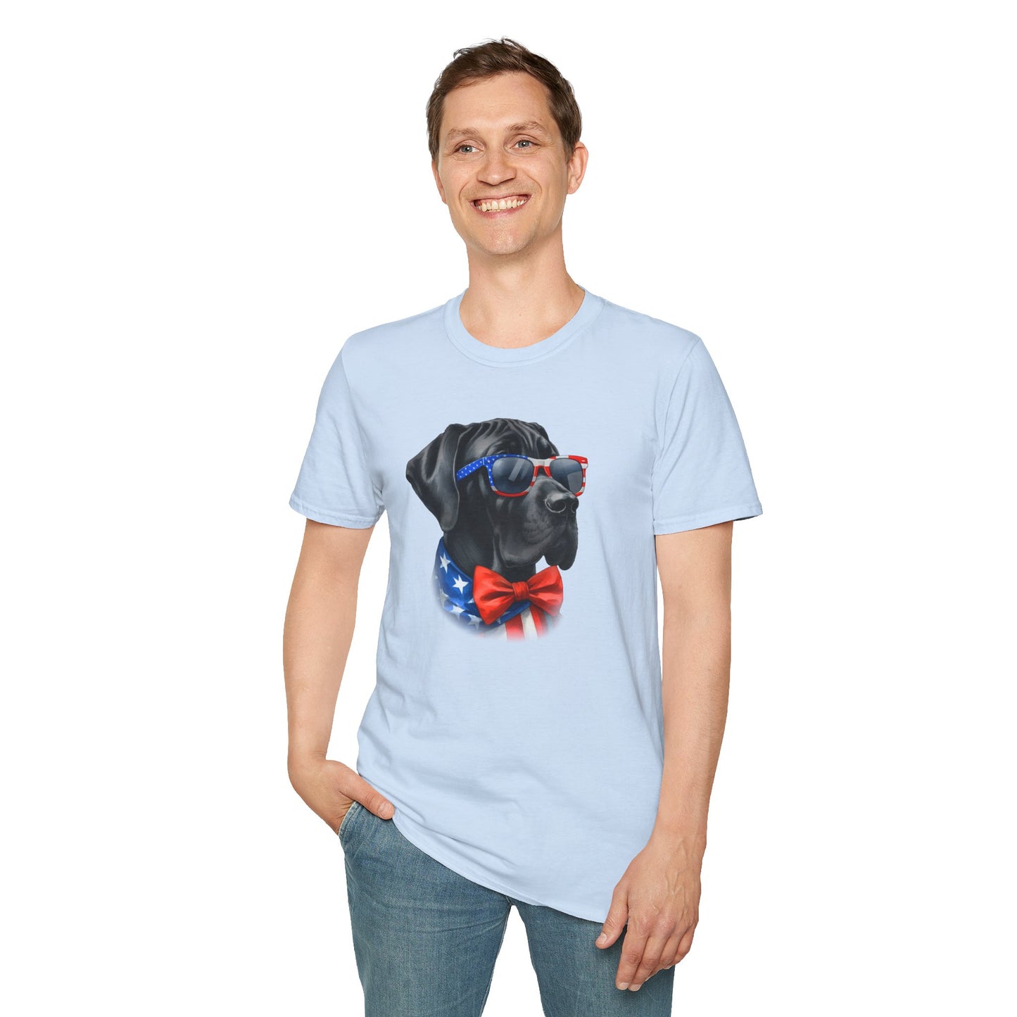 Patriotic Great Dane Tee - Four More Paws