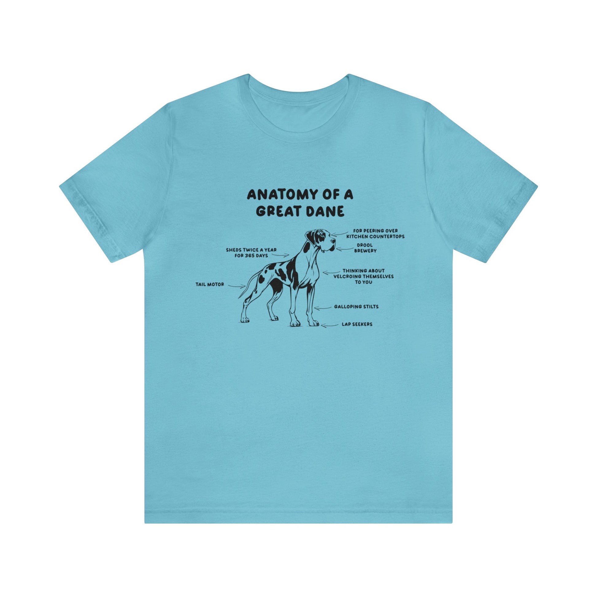 Anatomy of a Great Dane Funny Shirt 