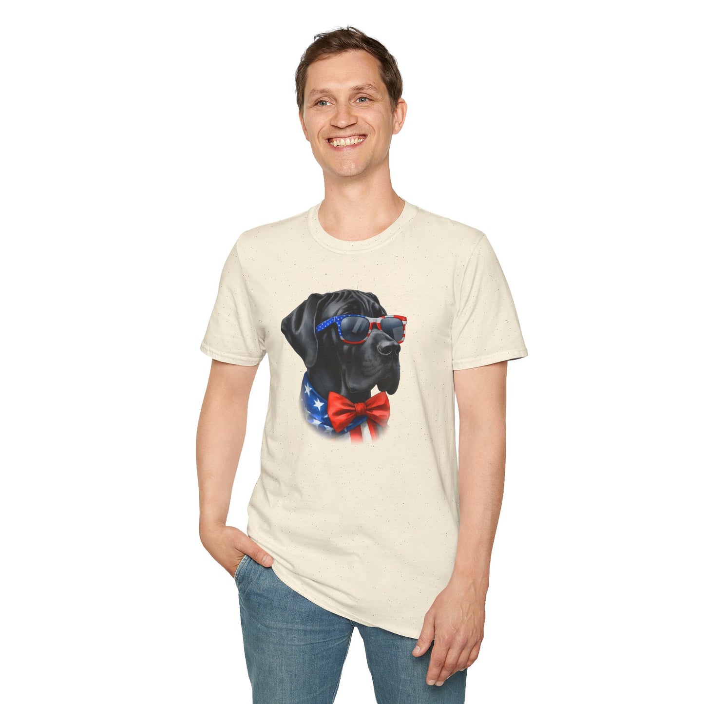 Patriotic Great Dane Tee - Four More Paws