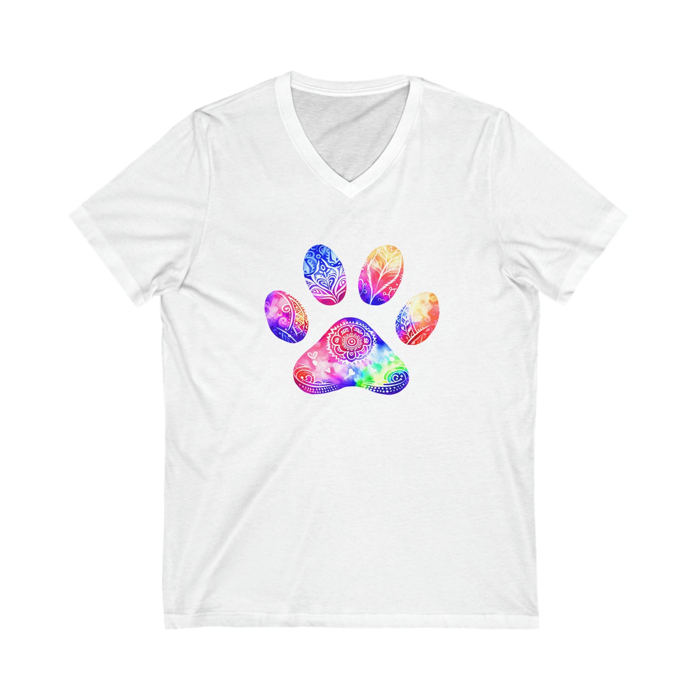 Peace, Love, Rescue Unisex Jersey Short Sleeve V-Neck Tee