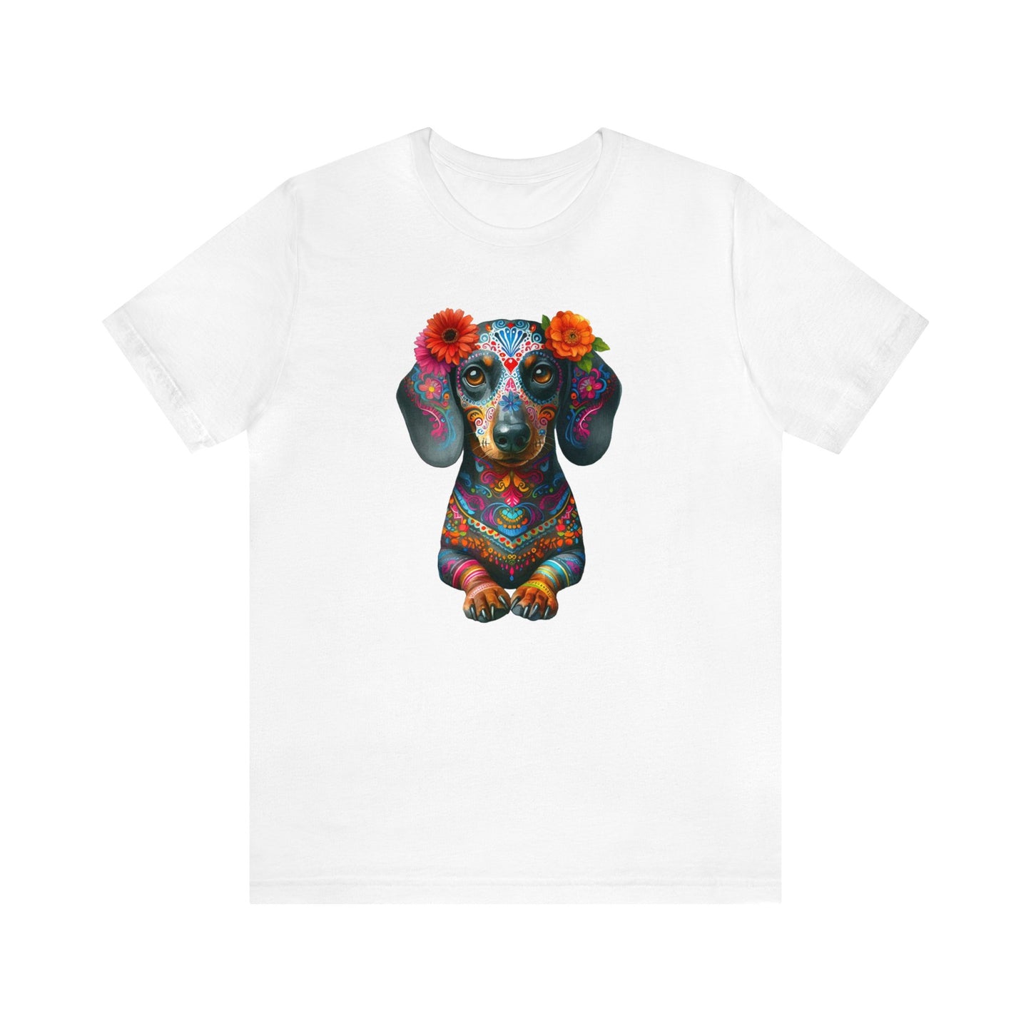 Dia de los Muertos Dachshund Shirt, Dog Day of the Dead Shirt, Dachshund Sugar Skull tee,  Doxie Mom, Gifts for Dachshund Lovers