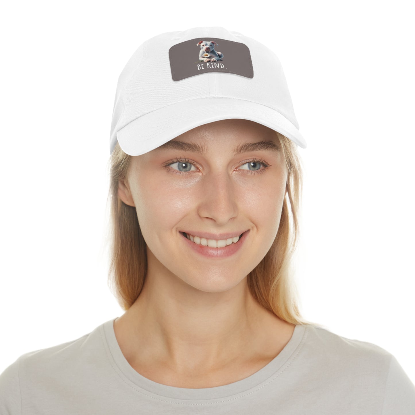 Be Kind White Pit Bull Summer Ball Cap