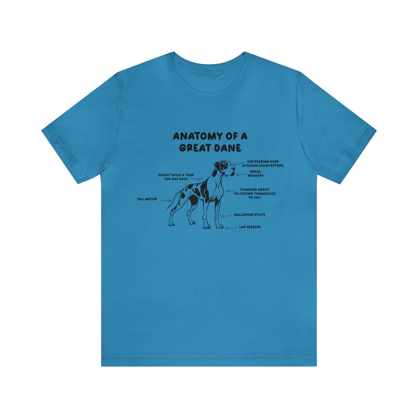 Anatomy of a Great Dane Funny Shirt 