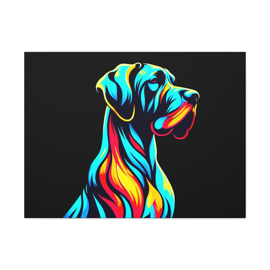 Neon Great Dane Wall Decor - Four More Paws