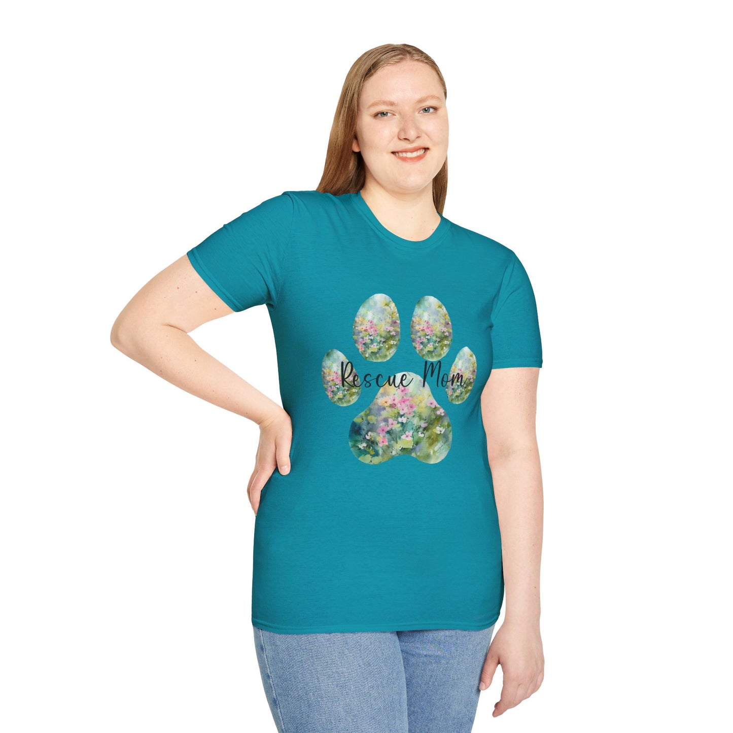 Rescue Mom Short Sleeve Unisex Softstyle T-Shirt