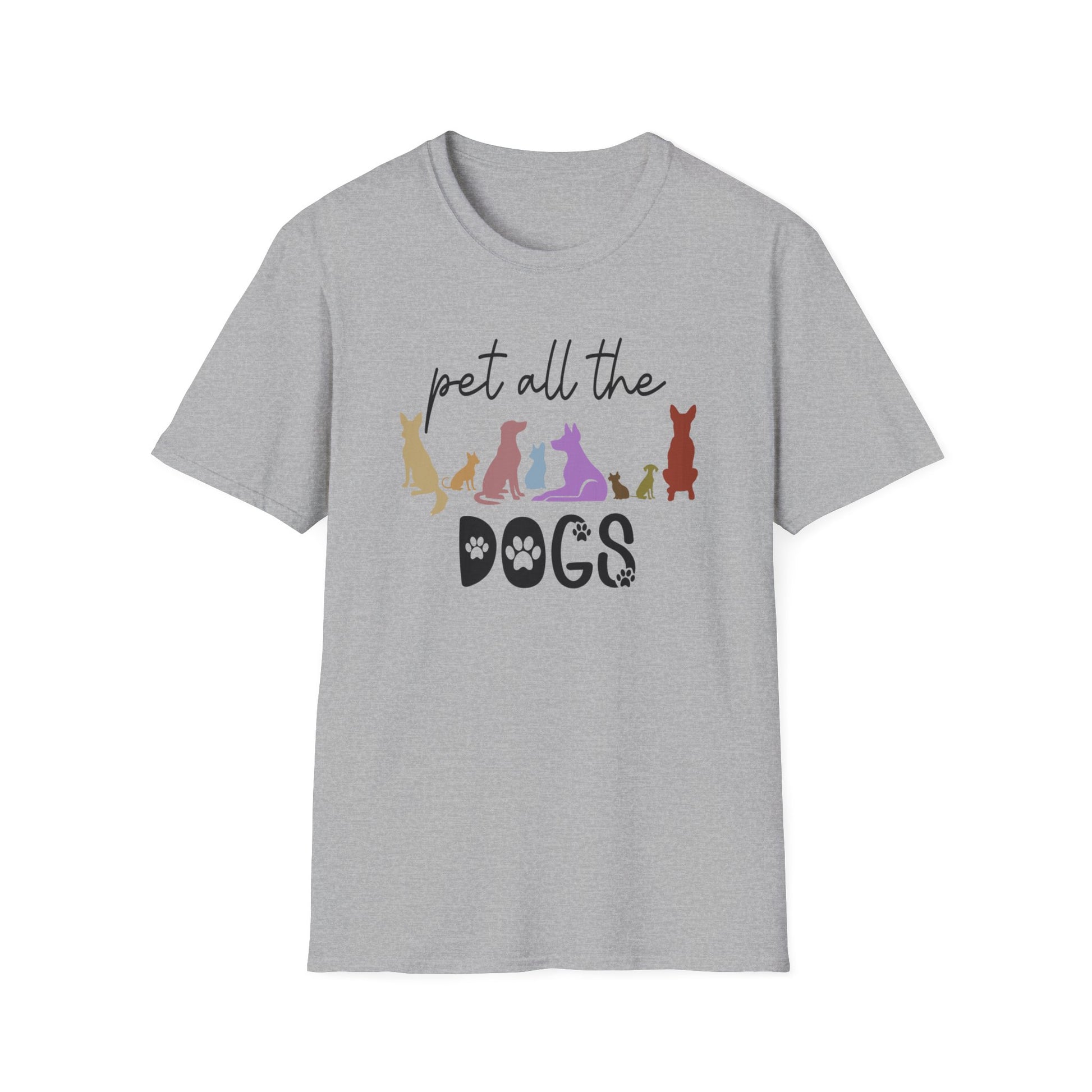 Pet All The Dogs Softstyle Tee - Four More Paws