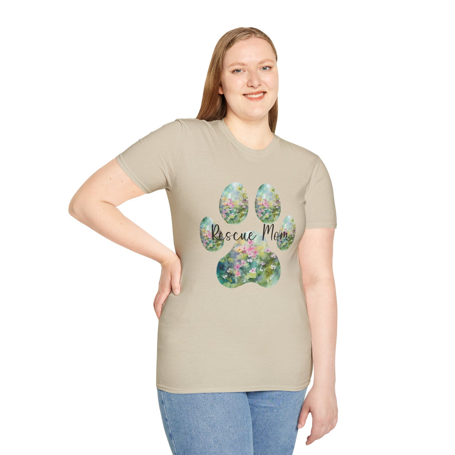 Rescue Mom Short Sleeve Unisex Softstyle T-Shirt