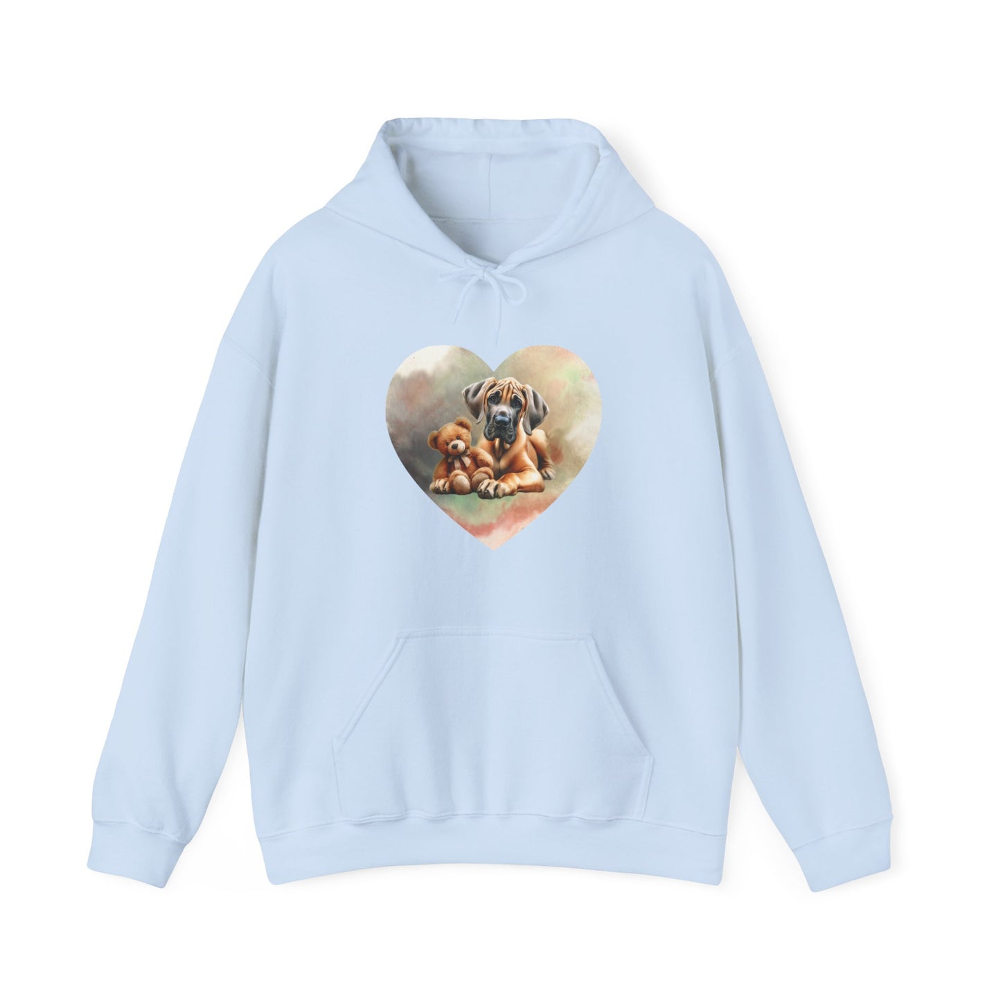 Great Dane Teddy Bear Heart Sweatshirt, Great Dane Valentines Day Sweatshirt, Great Dane gifts, Great Dane lover, Great Dane