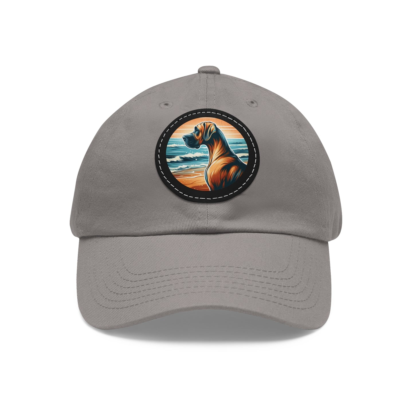 Retro Summer Vibes Fawn Great Dane Beach Summer Ball Cap