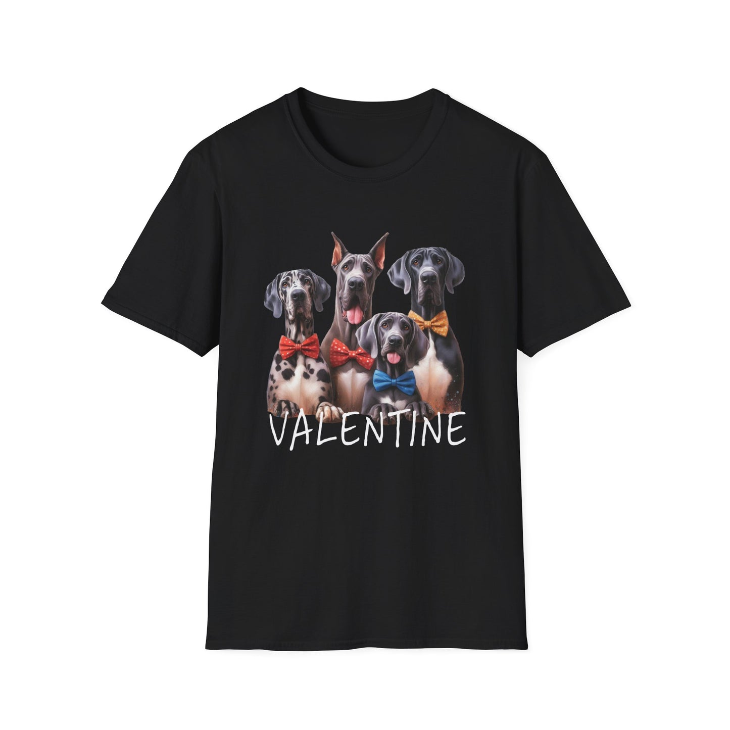 Great Dane Valentines Day Softstyle Shirt, Great Dane Valentine, Great Dane Short Sleeve Shirt, Great Dane gift, Great Dane lover,