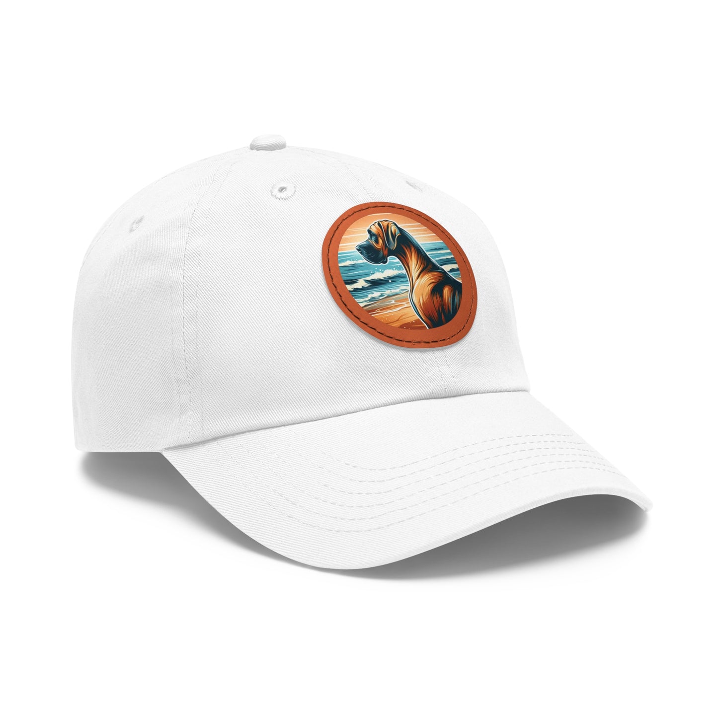 Retro Summer Vibes Fawn Great Dane Beach Summer Ball Cap