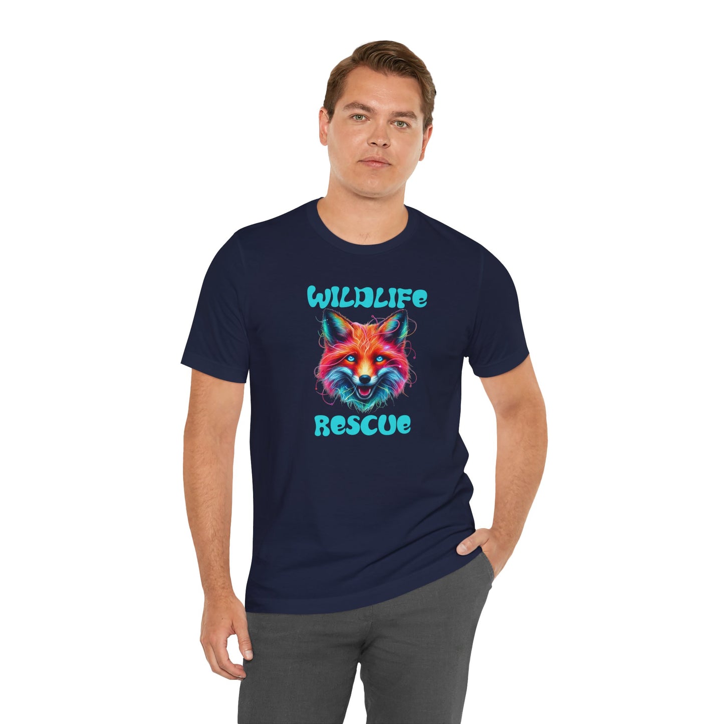 WildLife Rescue Neon Fox Tee - Four More Paws