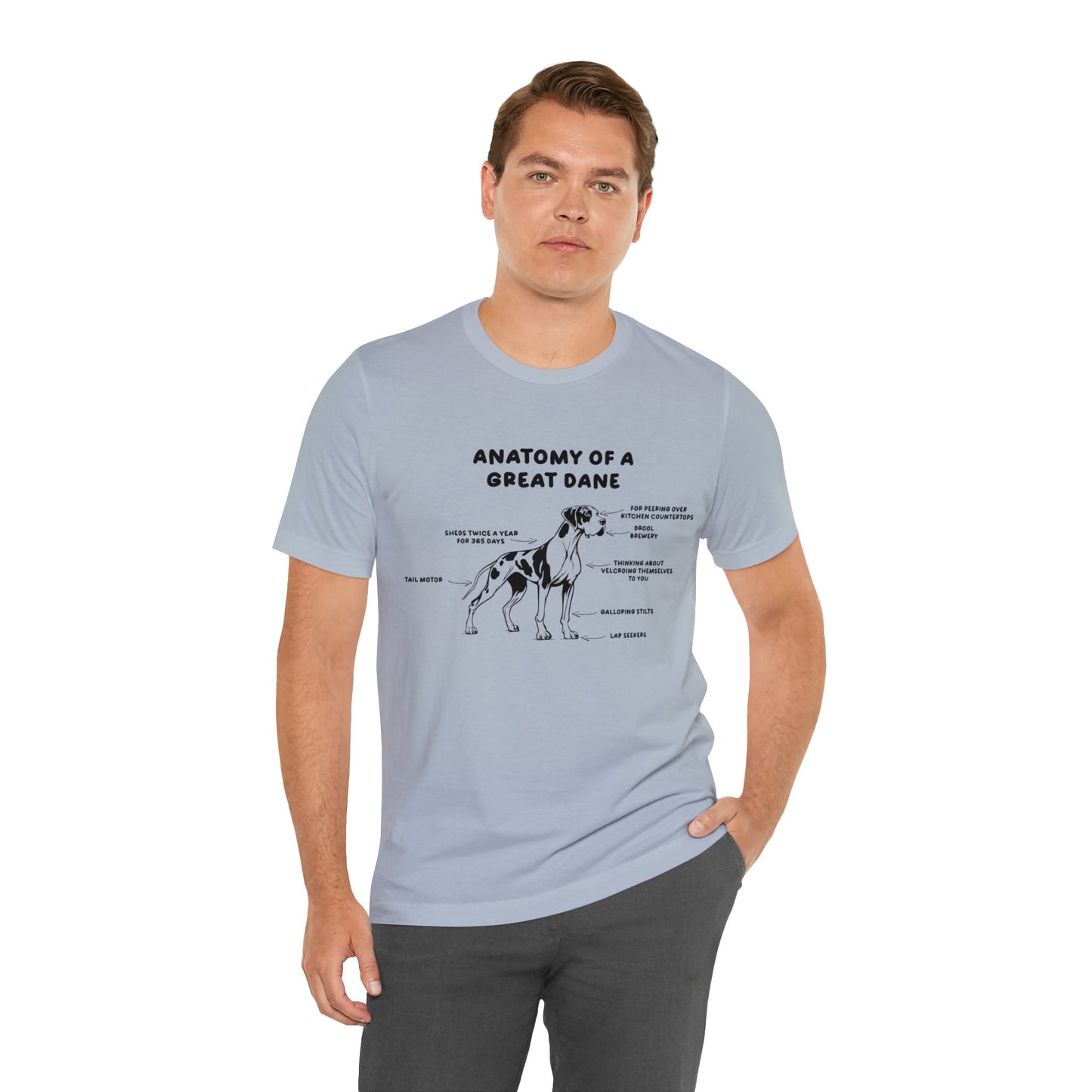 Anatomy of a Great Dane Funny Shirt