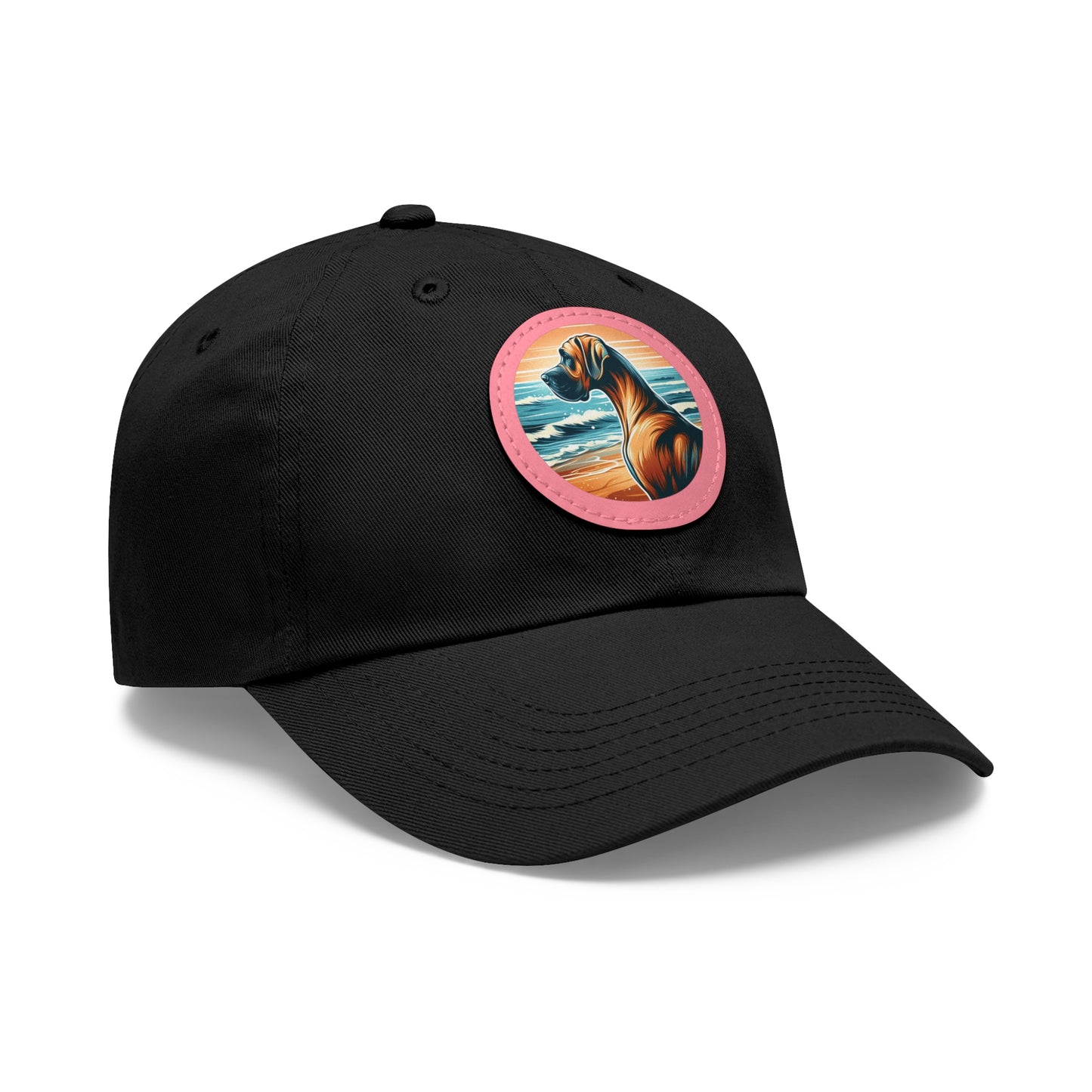 Retro Summer Vibes Fawn Great Dane Beach Summer Ball Cap