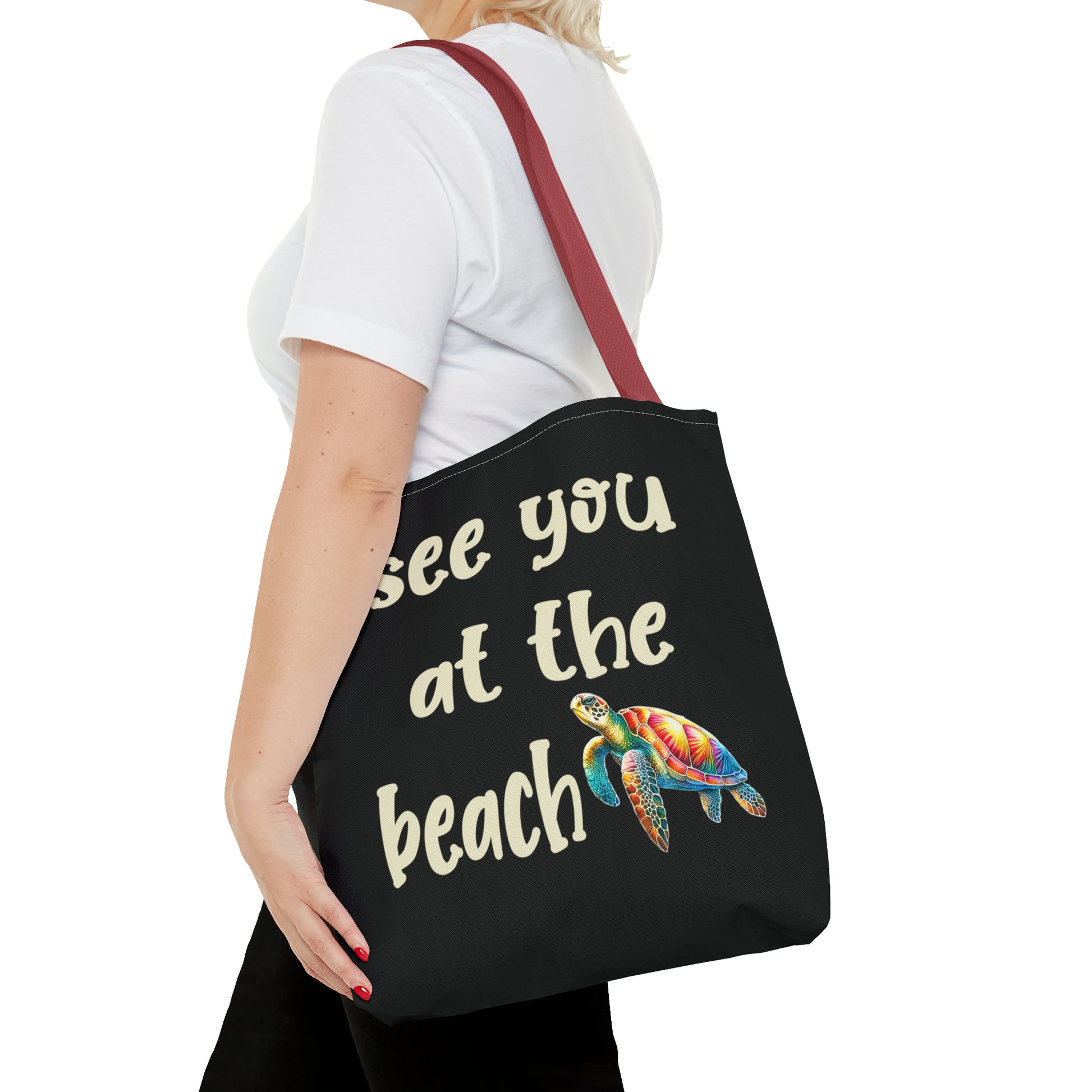 Sea Turtle Beach Bag Tote - Four More Paws