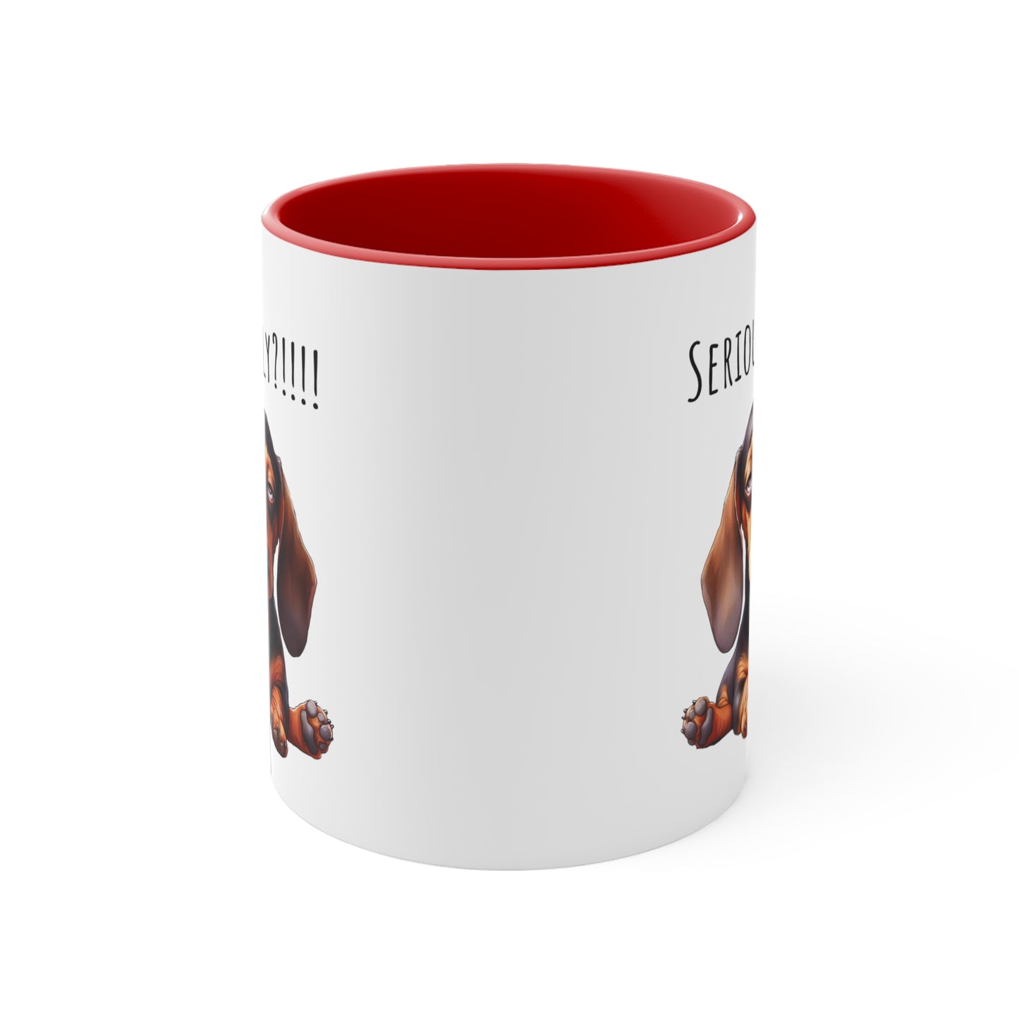 Seriously?!!! Funny Dachshund Coffee Cup