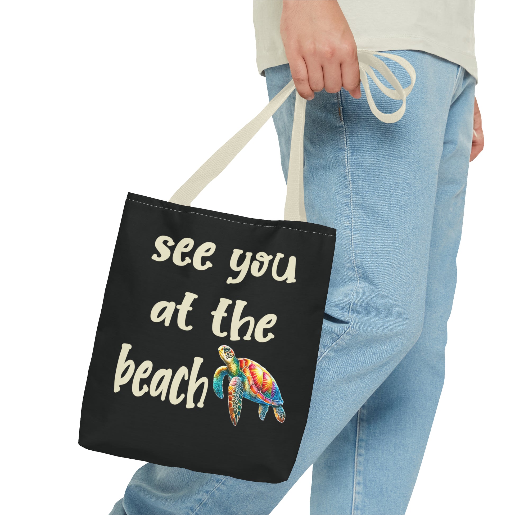 Sea Turtle Beach Bag Tote - Four More Paws