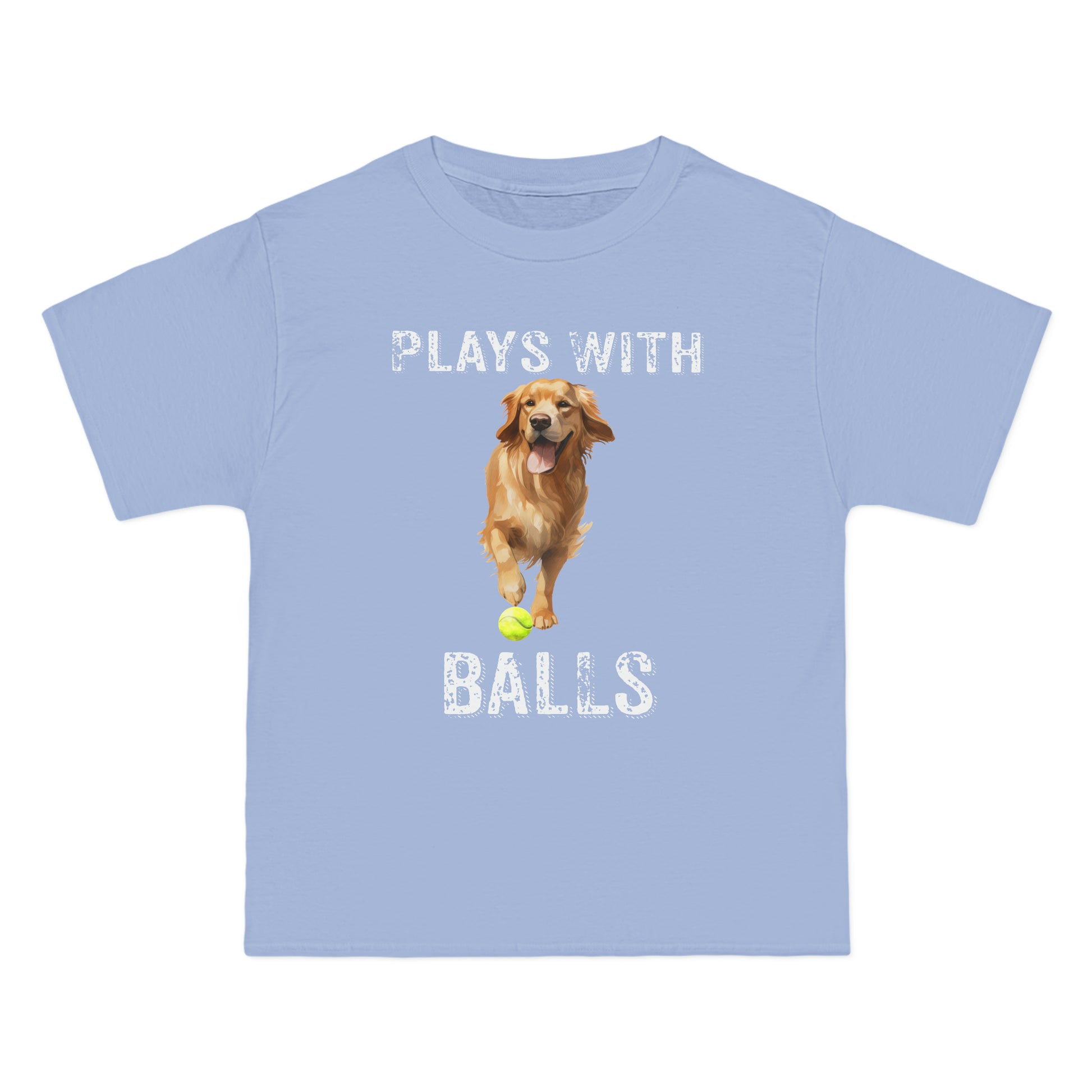 Plays With Balls Funny Golden Retriever T-Shirt - Four More Paws