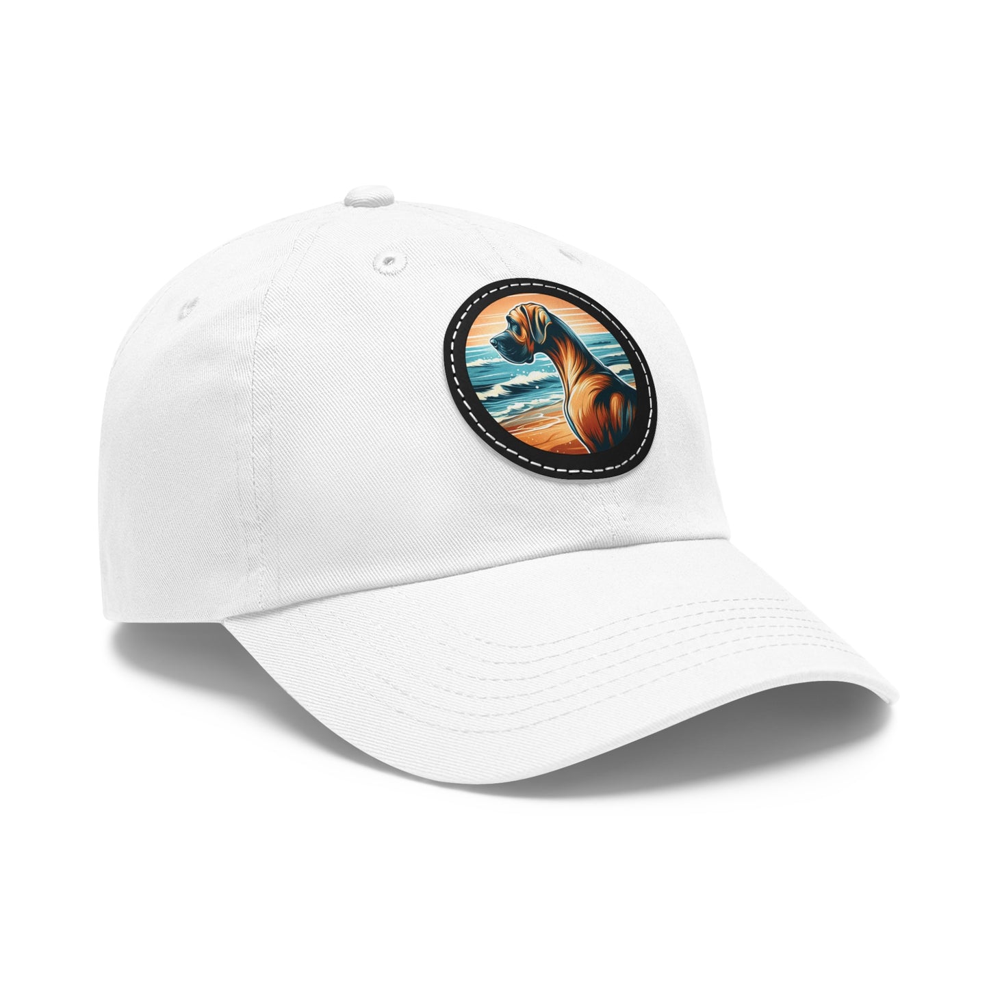 Retro Summer Vibes Fawn Great Dane Beach Summer Ball Cap