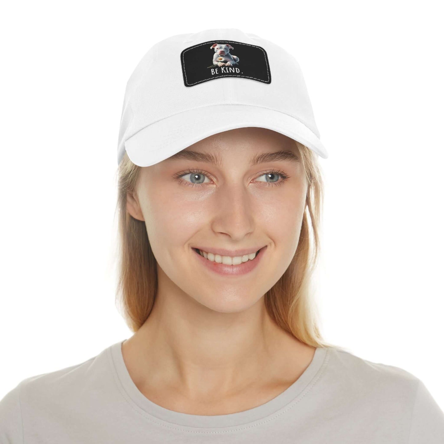 Be Kind White Pit Bull Summer Ball Cap