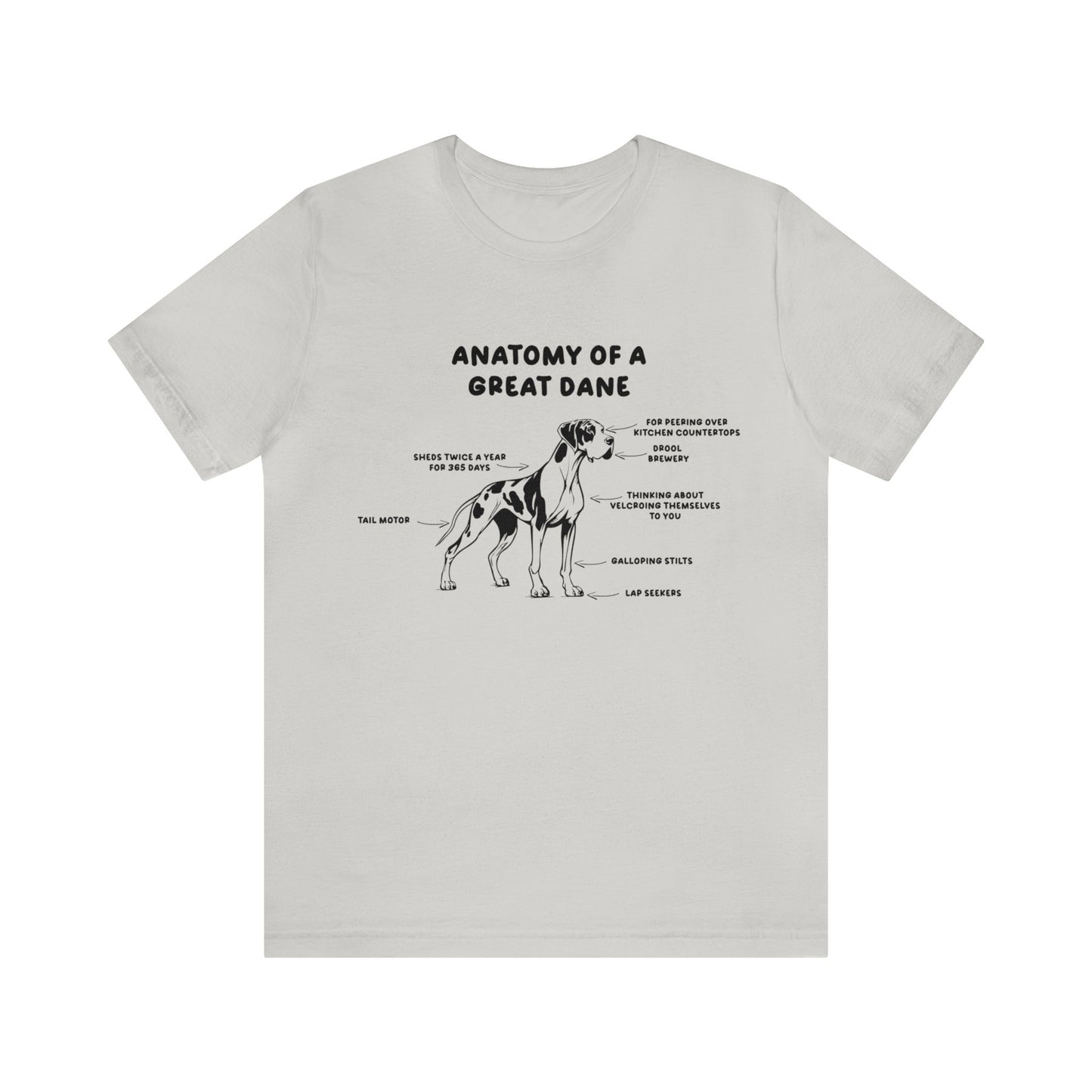 Anatomy of a Great Dane Funny Shirt 