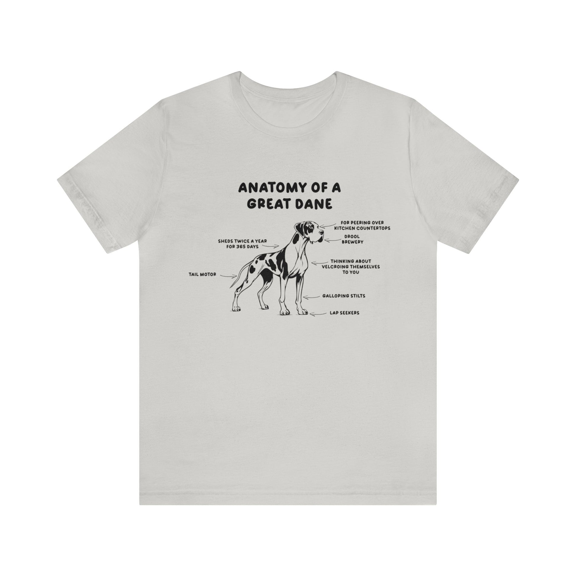 Anatomy of a Great Dane Funny Shirt 