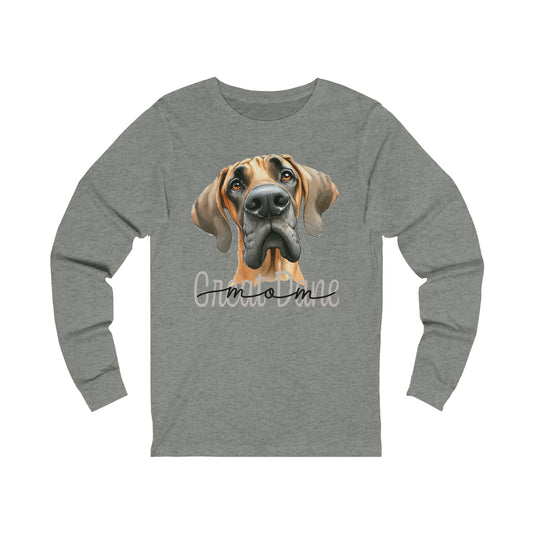 Great Dane Mom Unisex Jersey Long Sleeve Tee