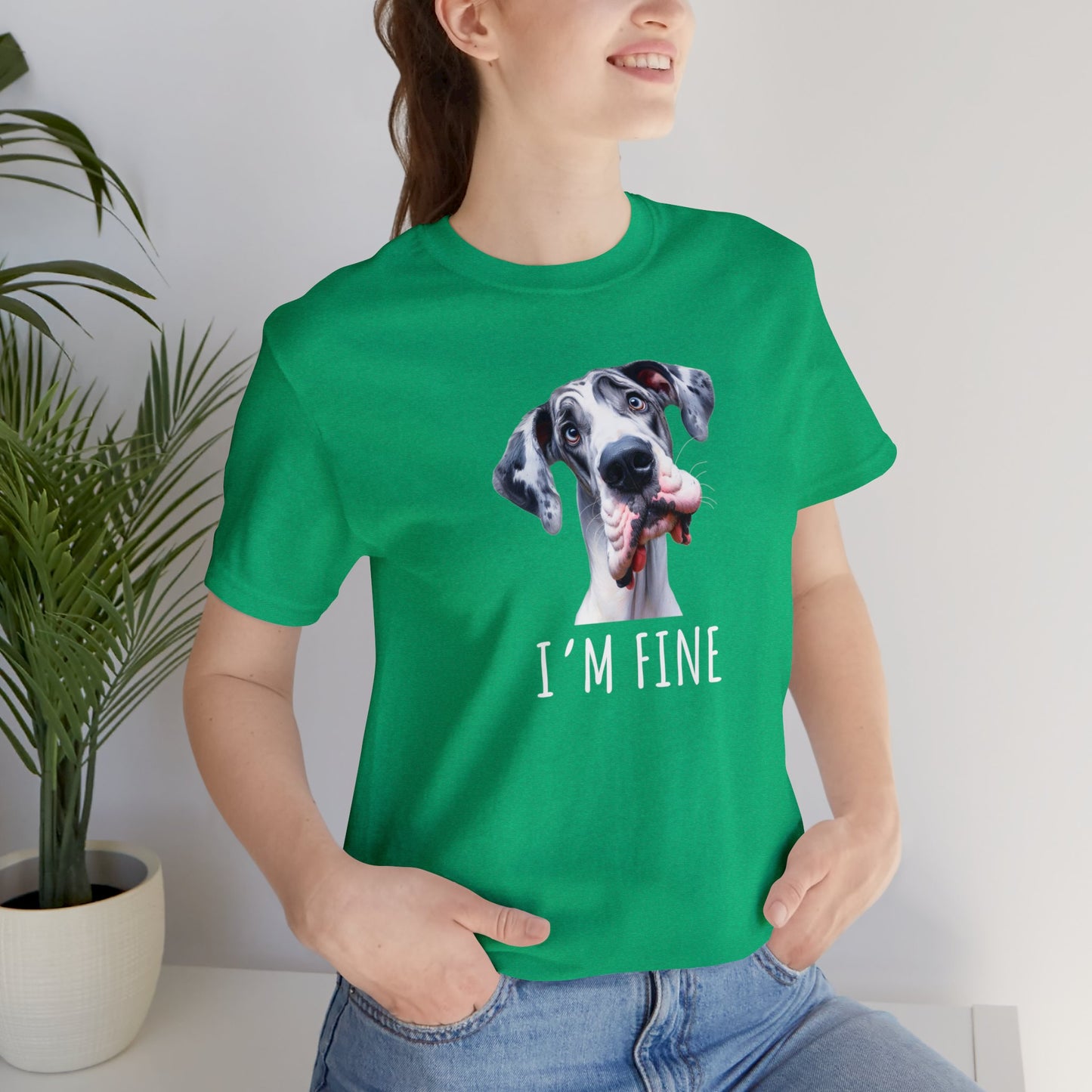 Harlequin Great Dane I'm Fine