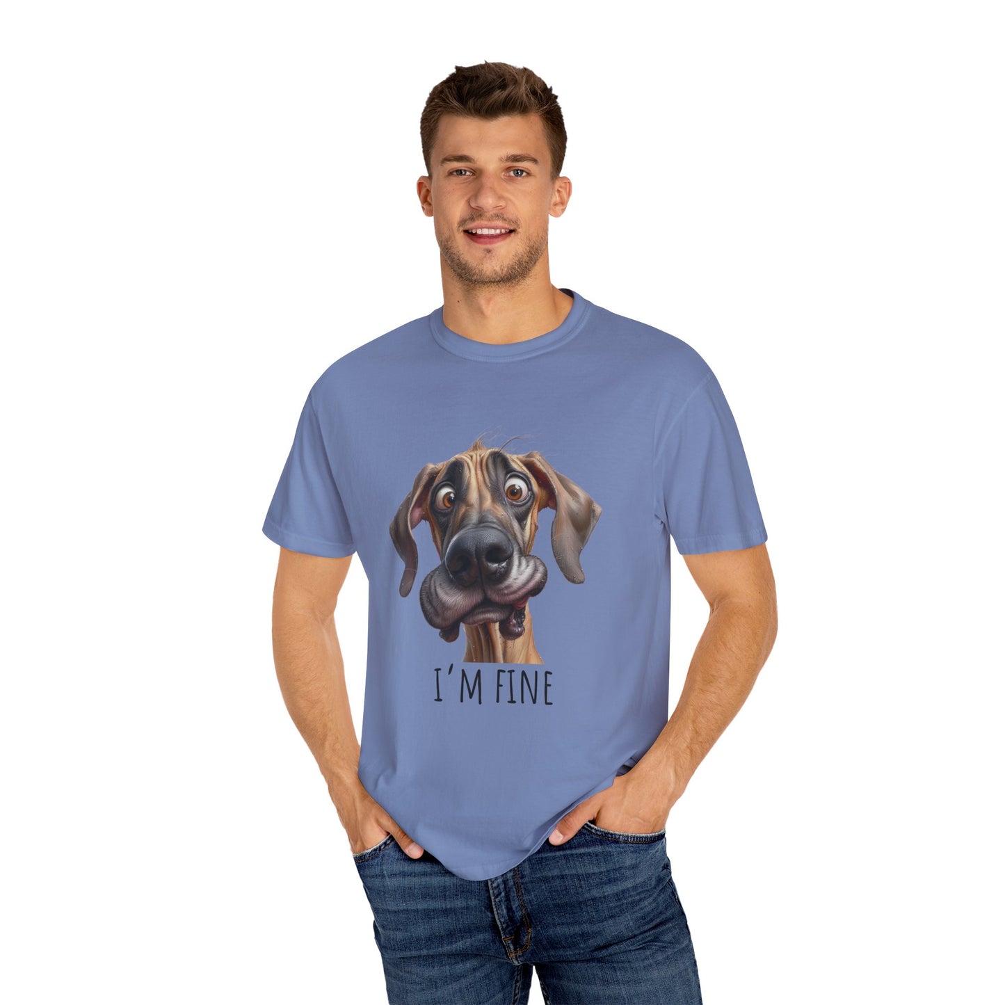 I'm Fine, Great Dane Dog T-Shirt, Funny Gift, Great Dane Owner, Gift for Dog Owners, T-Shirt unisex Clothing Apparel, Funny T-Shirt