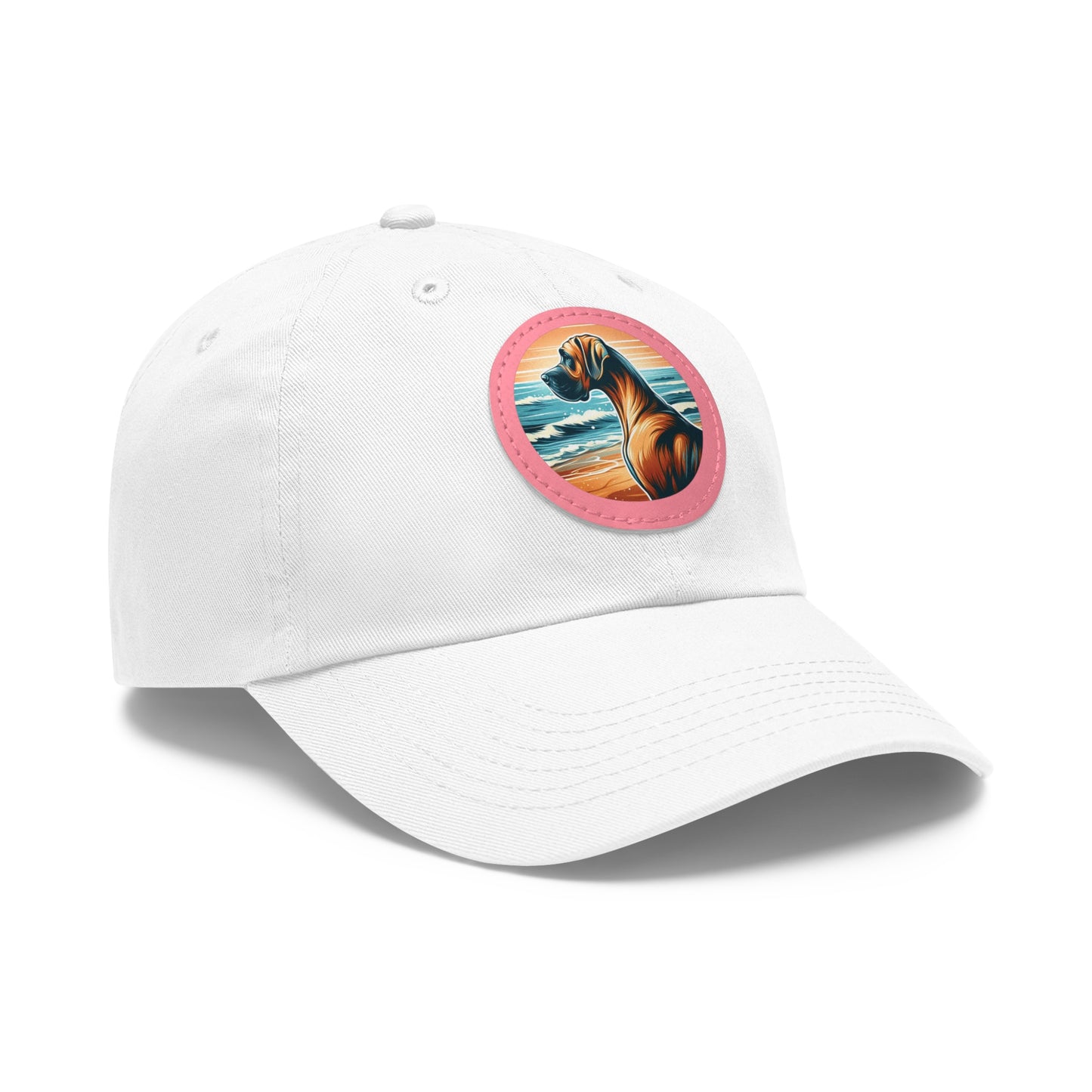 Retro Summer Vibes Fawn Great Dane Beach Summer Ball Cap