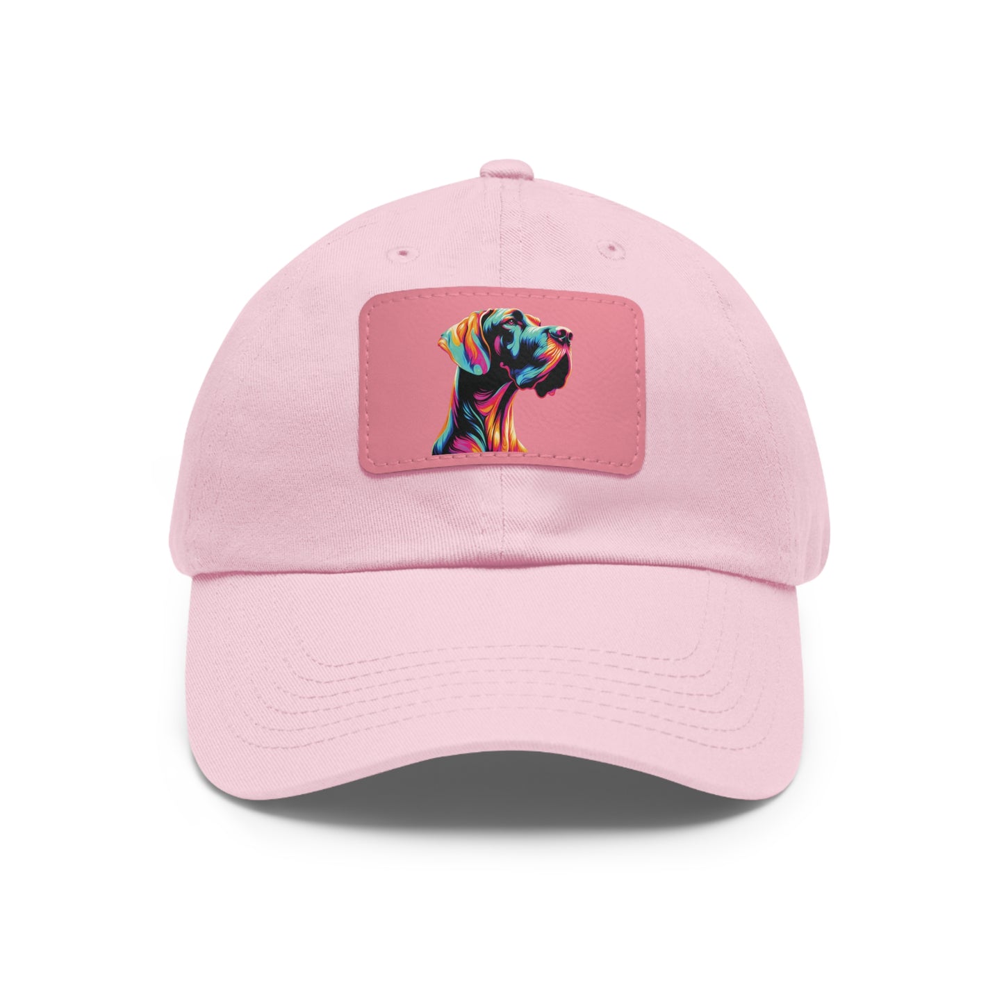 Bright Neon Great Dane Summer Ball Cap