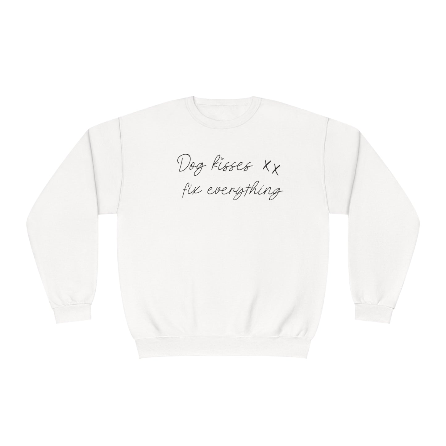 Dog Kisses Fix Everything Unisex NuBlend® Crewneck Sweatshirt