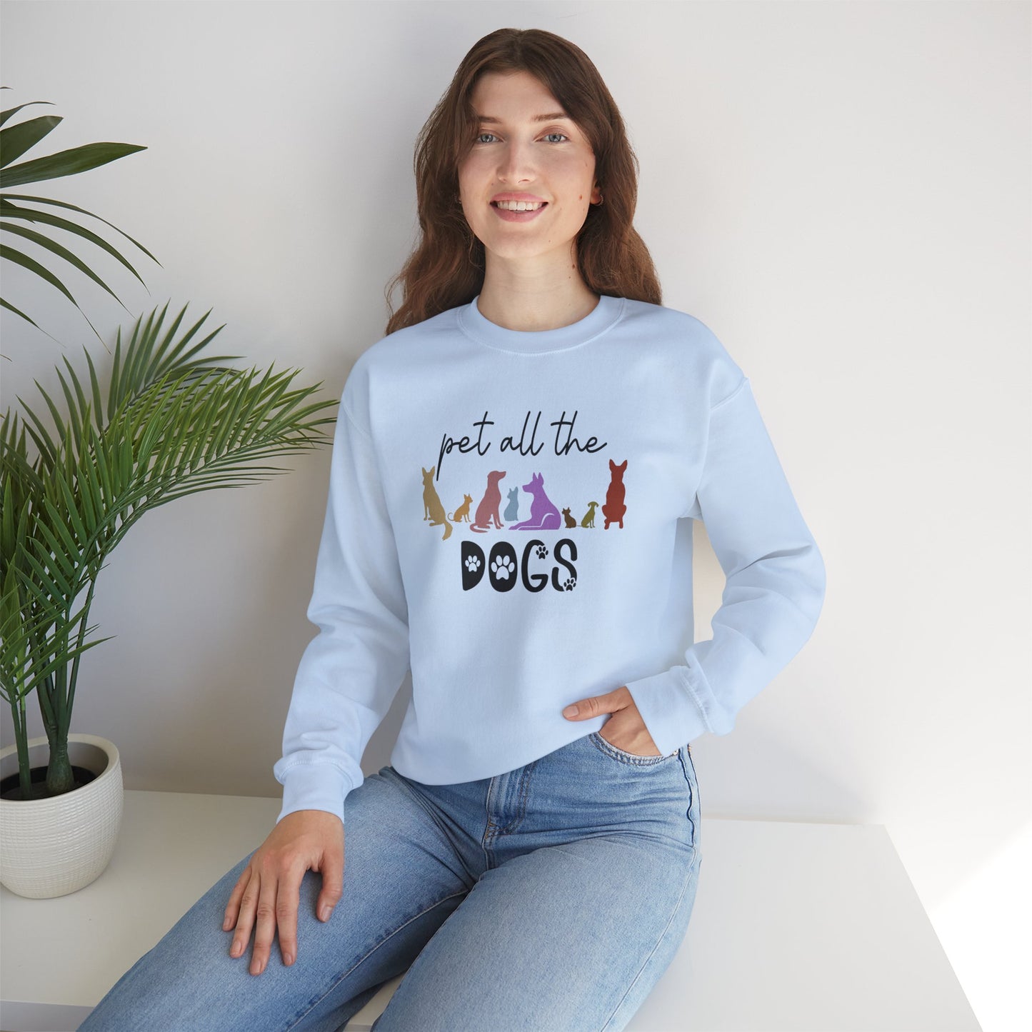 Pet All The Dogs Crewneck Sweatshirt