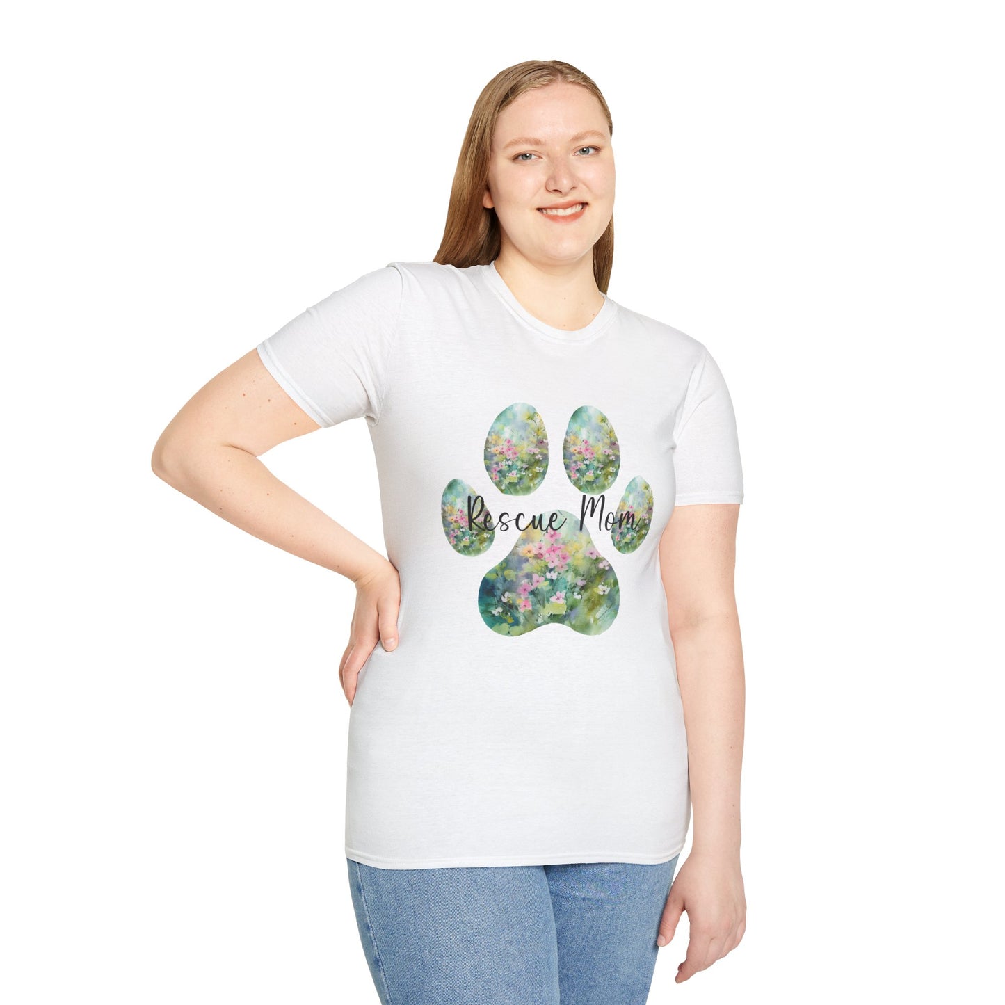 Rescue Mom Short Sleeve Unisex Softstyle T-Shirt