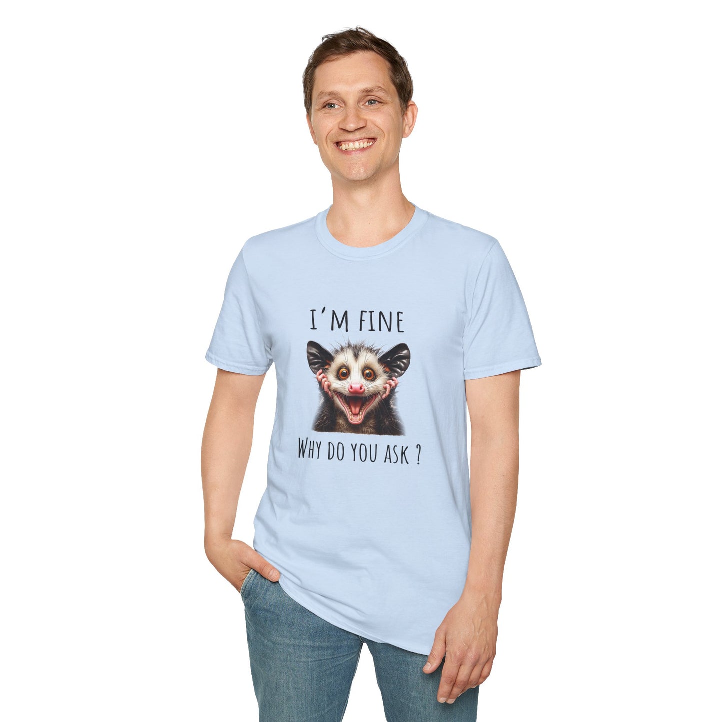 Funny Opossum Soft Style Tee