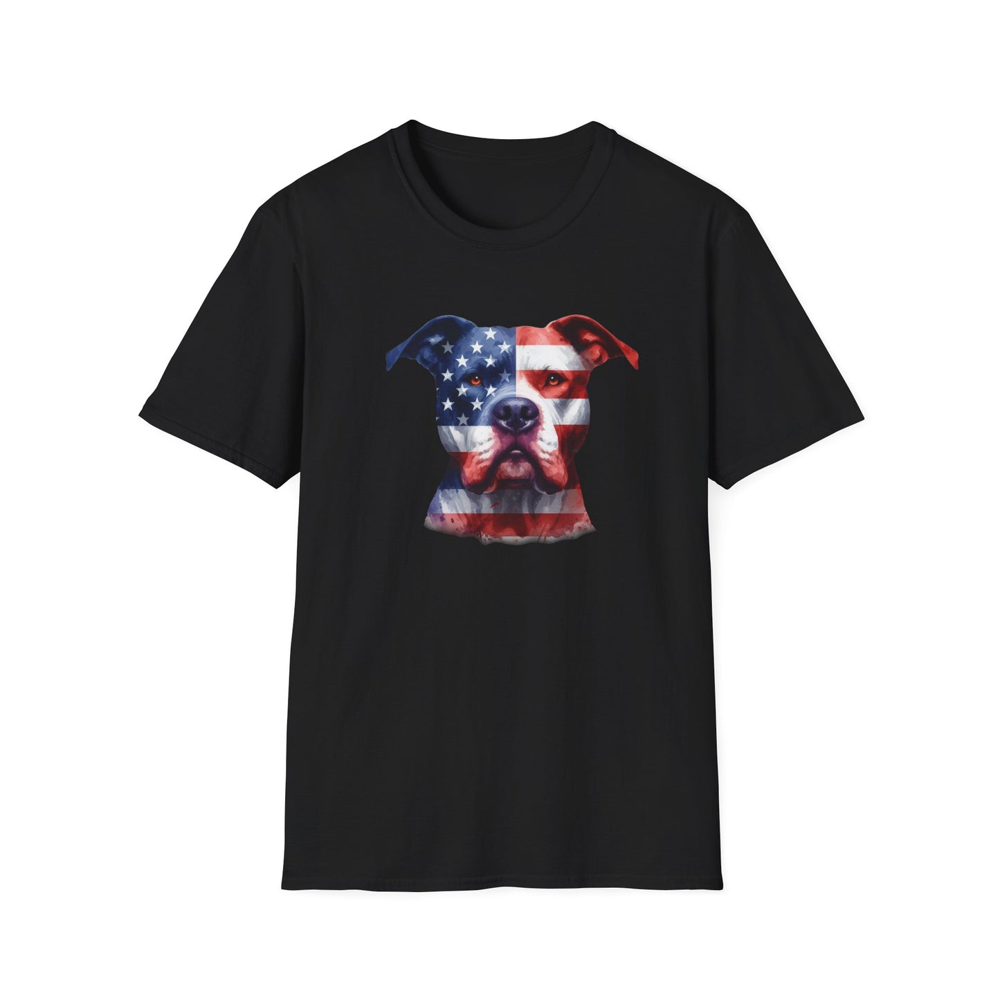 Patriotic Pit Bull Dog Shirt - Four More Paws