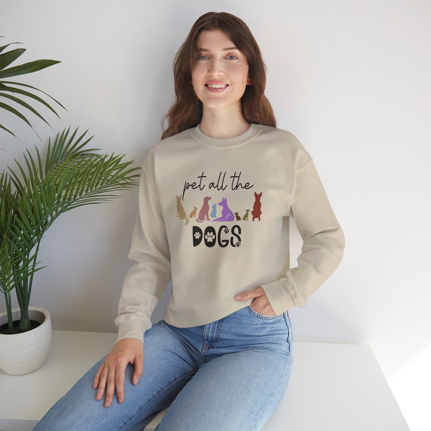 Pet All The Dogs Crewneck Sweatshirt